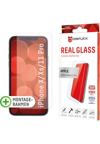 Displayschutzglas »DISPLEX Real Glass Panzerglas für Apple iPhone X/XS/11 Pro (5,8")«,...