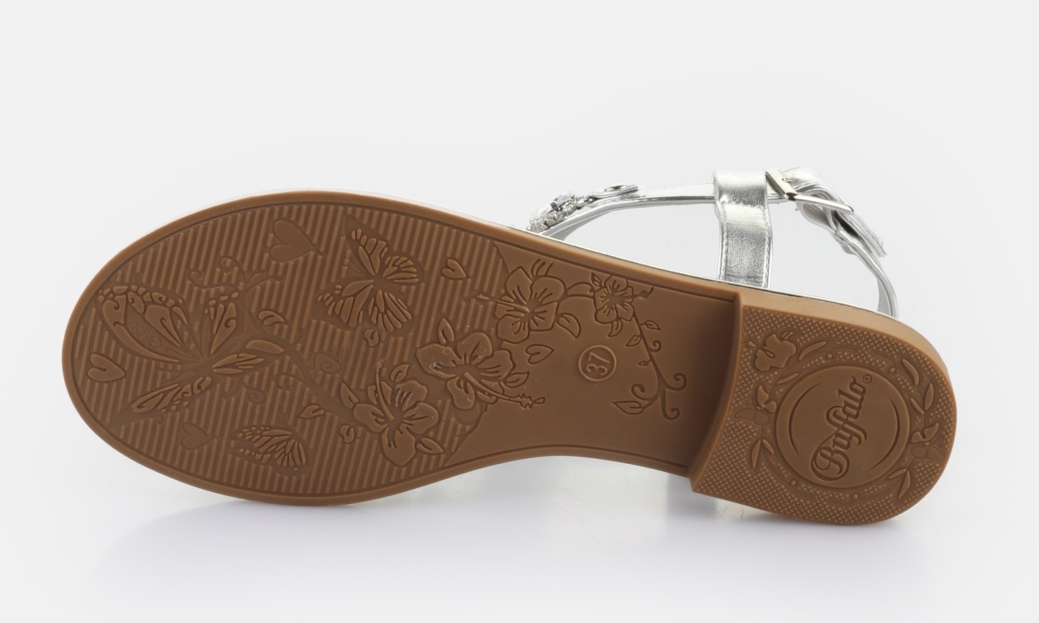 Thumbnail - Buffalo Zehentrenner "KIRA ICE", Riemchensandale, Sommerschuh, Urlaubsandale, Memory Foam Innensohle