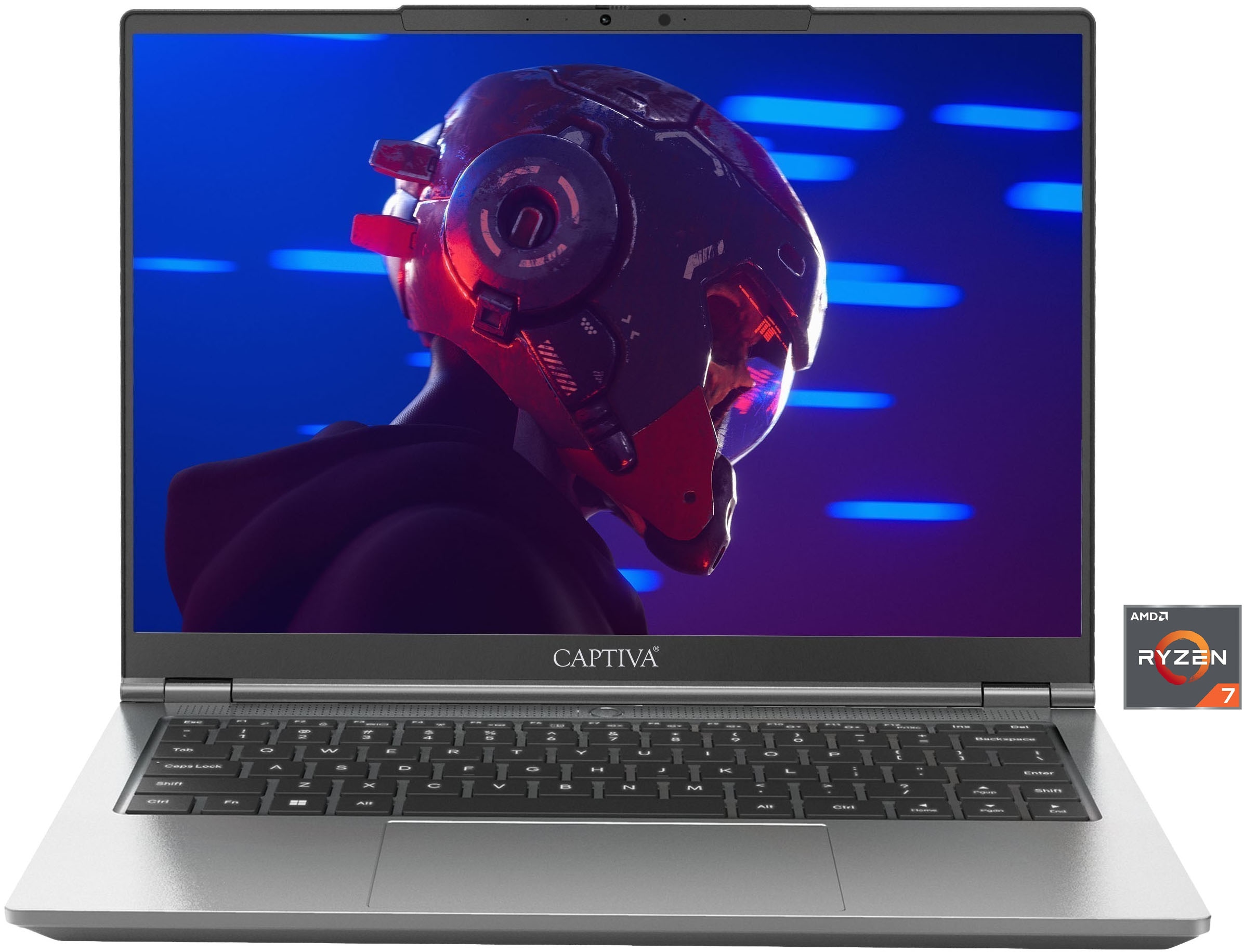 CAPTIVA Business-Notebook "Business/Office I10-1358GE", 64 GB RAM 2.000 GB SSD, Ryzen 7, Microsoft Windows 11 Pro (64 Bit)silberfarben, Notebooks