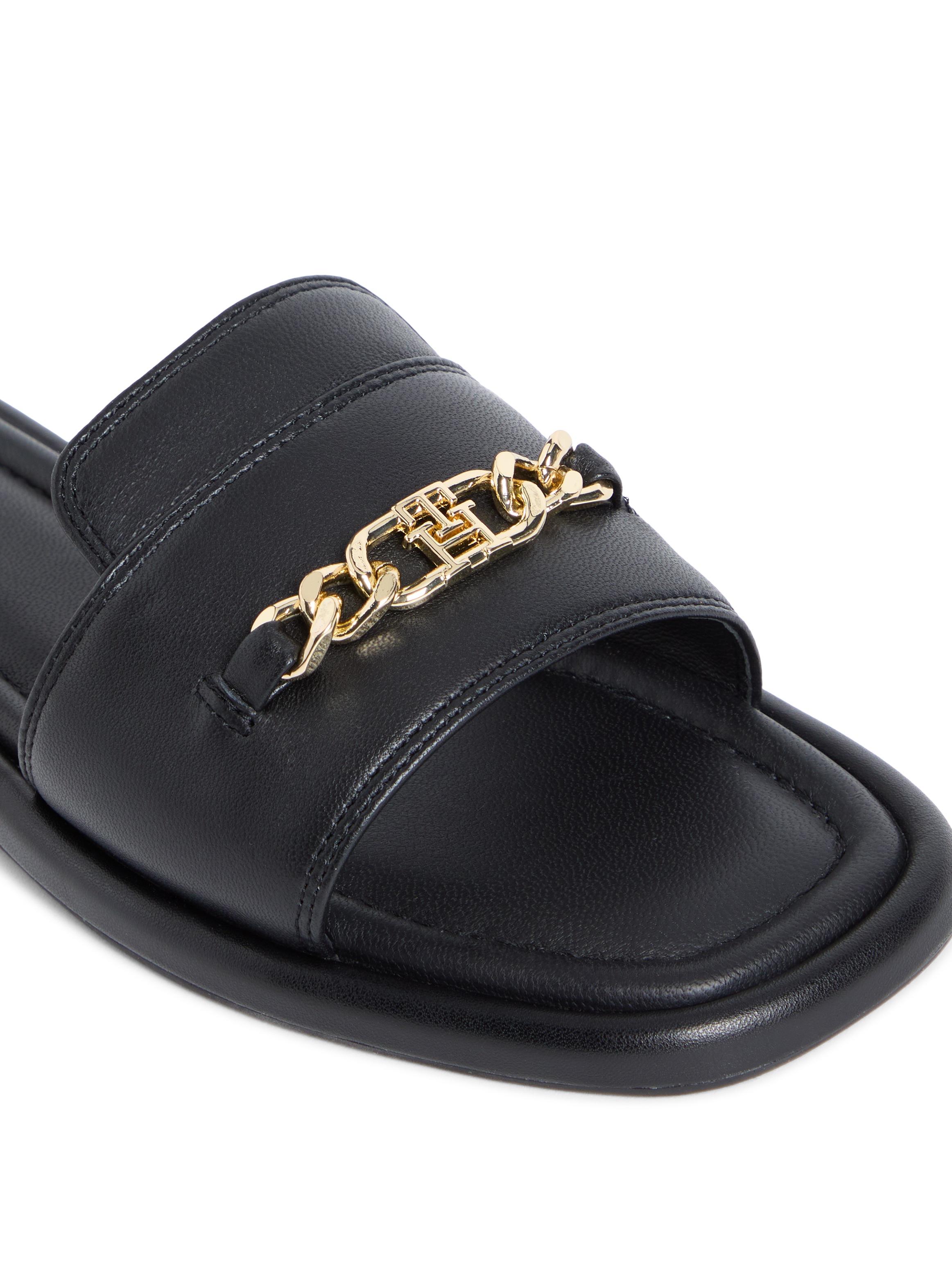 Tommy Hilfiger Pantolette "LEATHER HORSEBIT MULE" Sommerschuh, Schlupfschuh günstig online kaufen