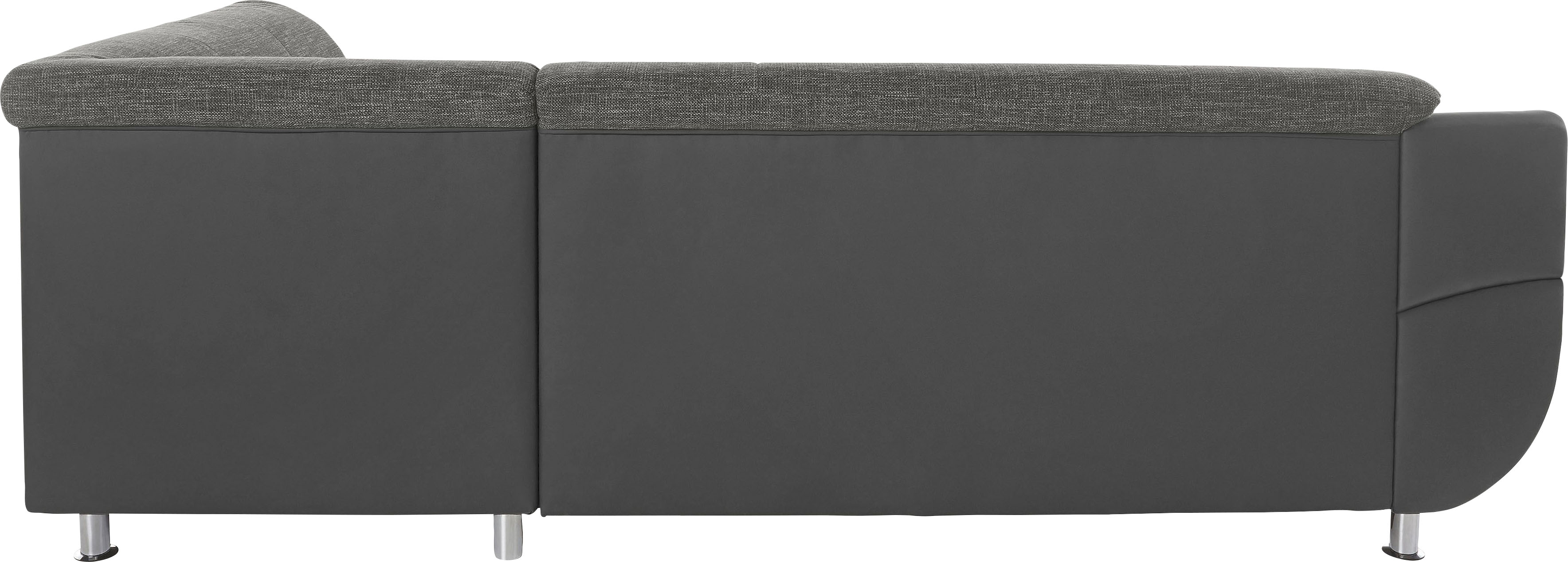 Thumbnail - TRENDMANUFAKTUR Ecksofa "Rondo 3, zeitlos und bequem, Materialmix, breite Armlehnen, L-Form", wahlweise mit Federkern fü...