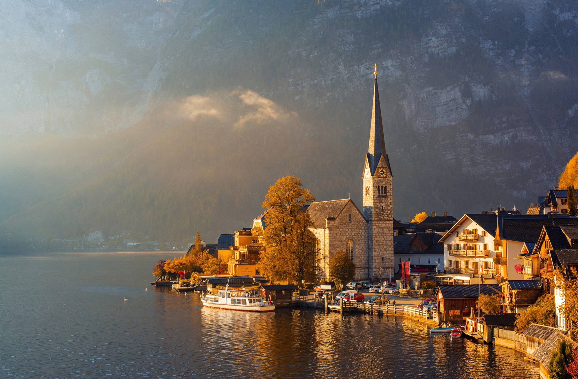 Papermoon "HALLSATT-ALPEN DORF SALZKAMMERGUT SEE SALZ"