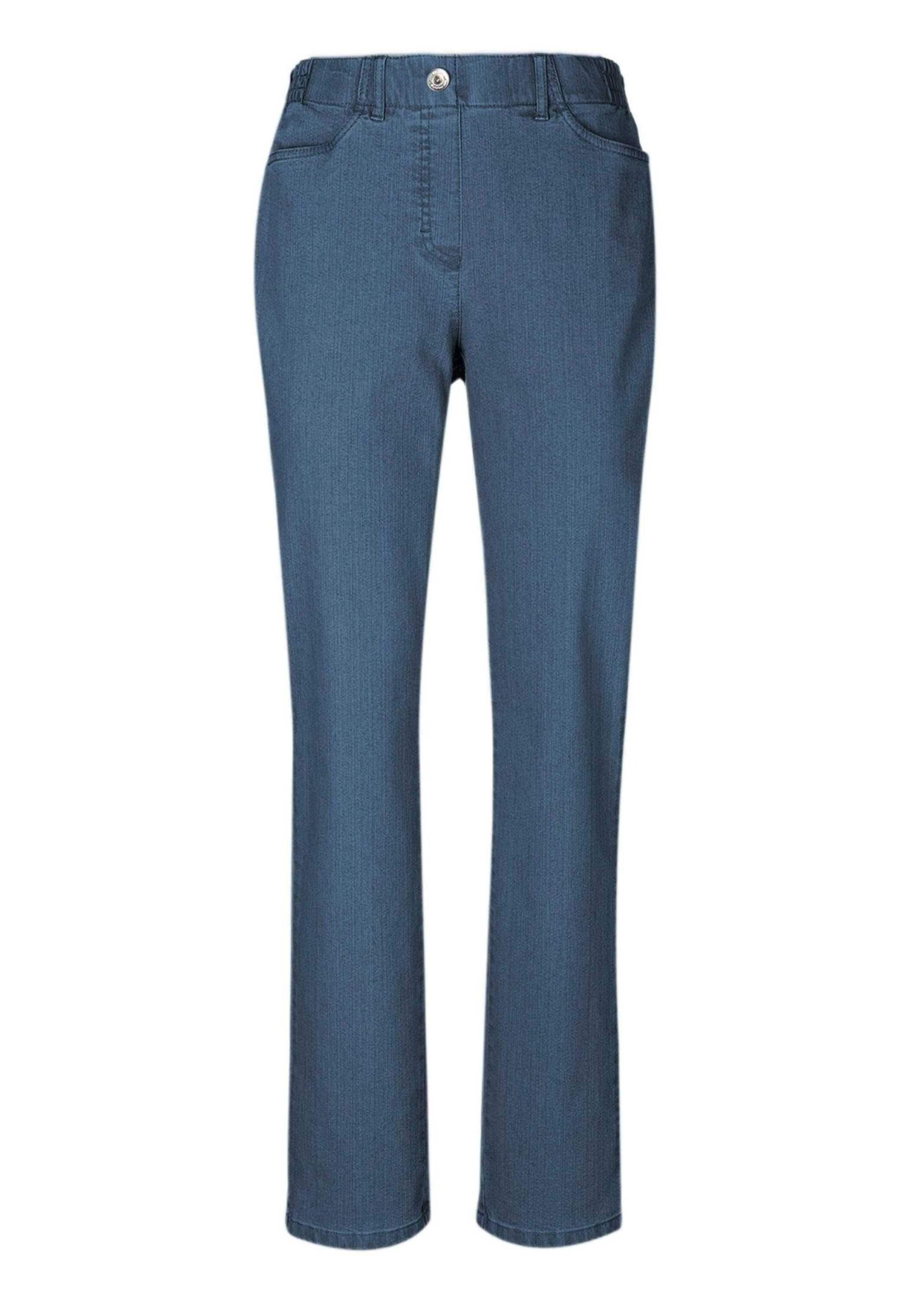 GOLDNER Regular-fit-Jeans "Klassische Jeansschlupfhose MARTHA" Dehnbar in jede Richtung