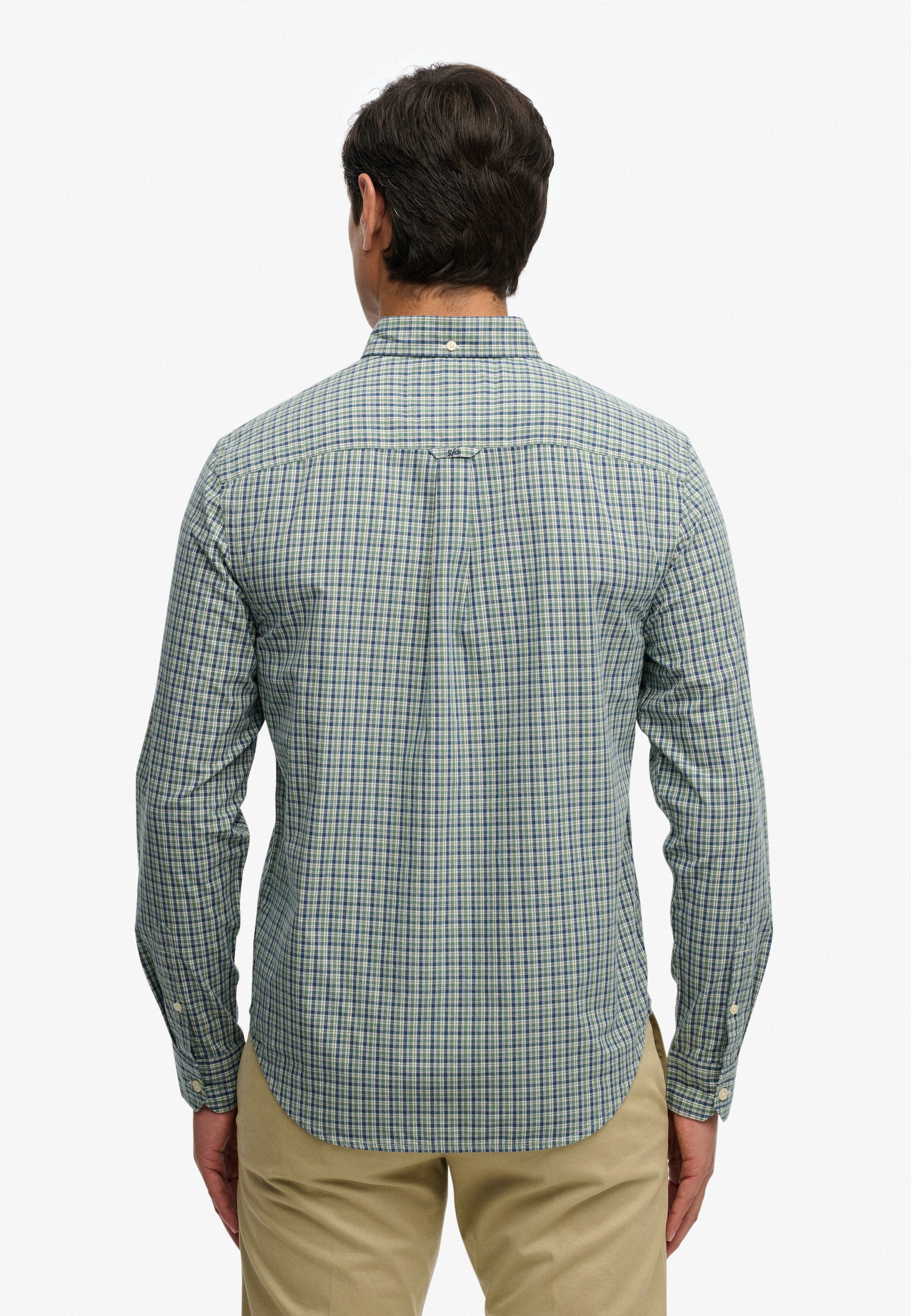 Superdry Langarmhemd »PREPPY POPLIN L/S SHIRT« kariertes Design, mit Knopfleiste, Regular Fit