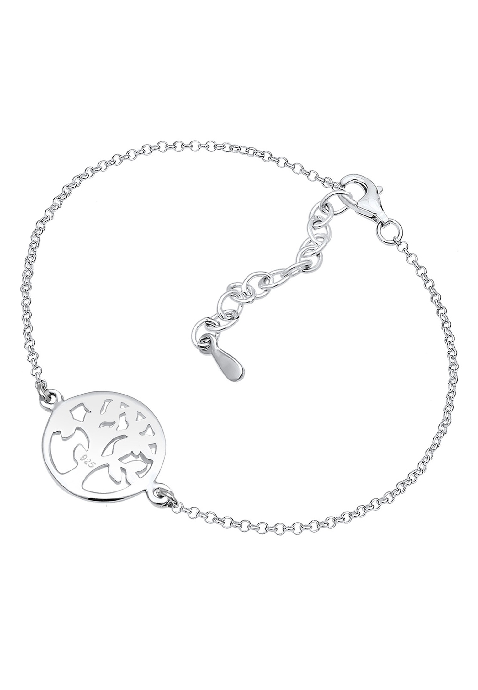 Elli Armband »Lebensbaum Kreis Blatt Sterling 925 Silber« Floral BAUR bestellen | online