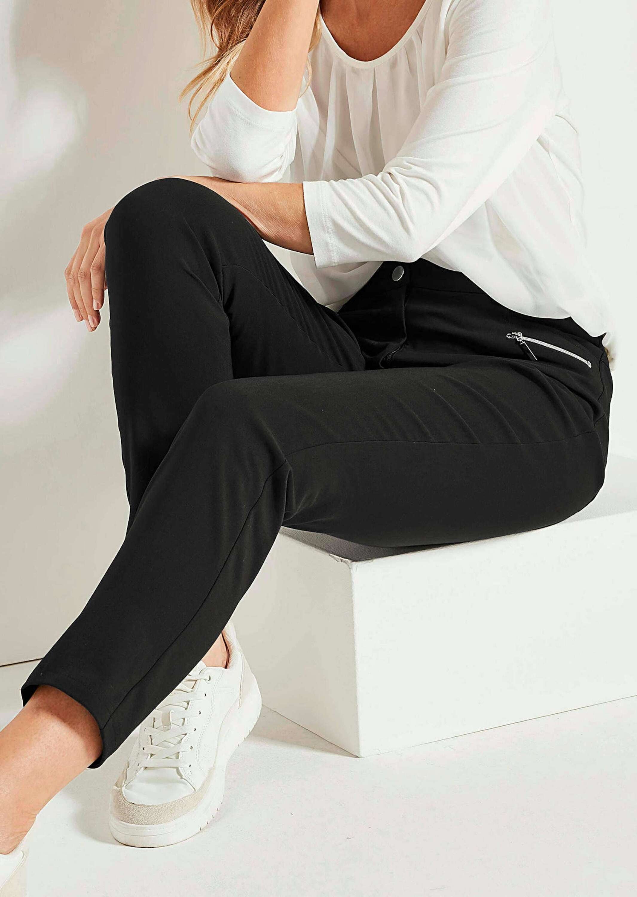 GOLDNER Stretch-Hose »Lange Schlupfhose BELLA«