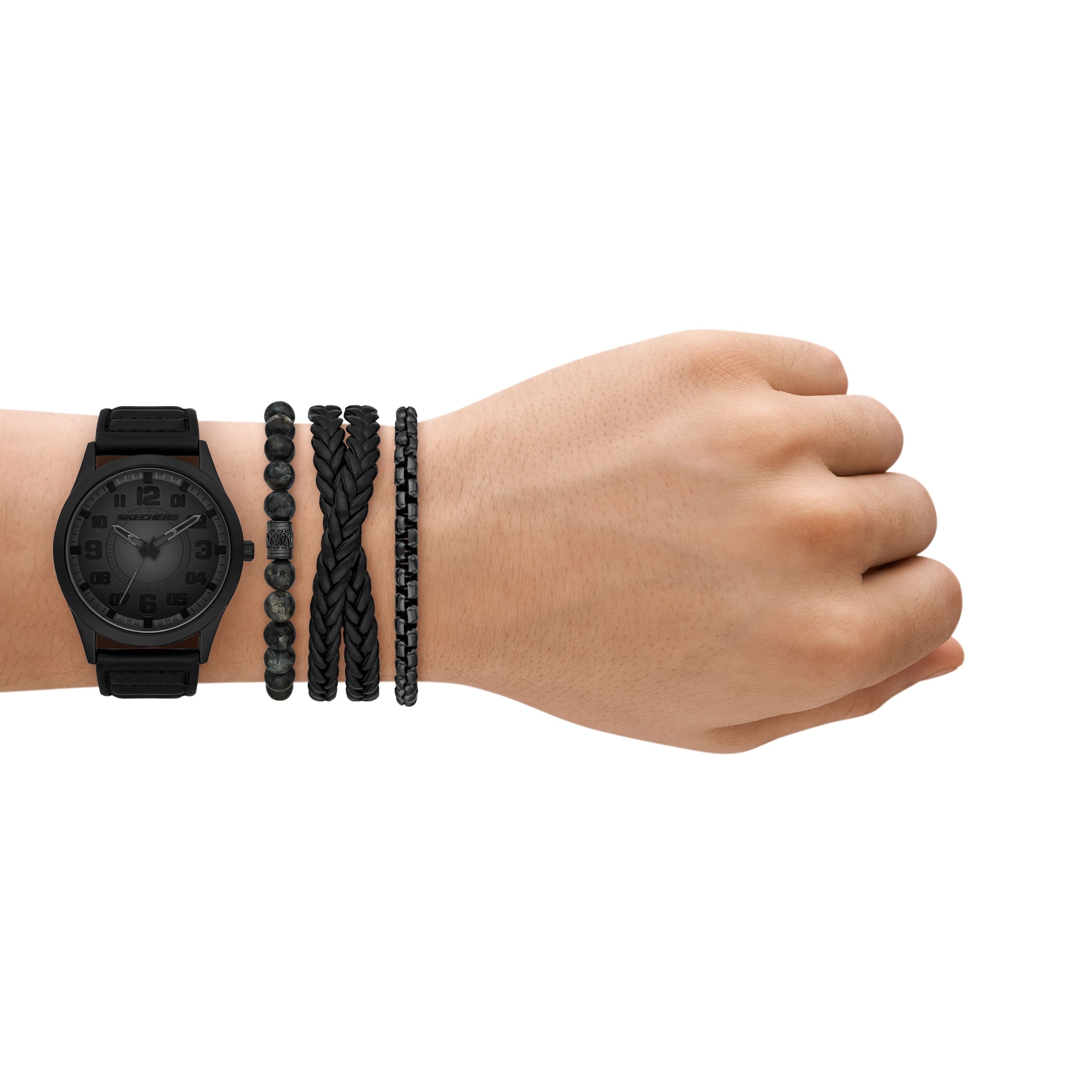 Skechers Quarzuhr »Aviator Look Set« Armbanduhr, Ideal auch als Geschenk, analog