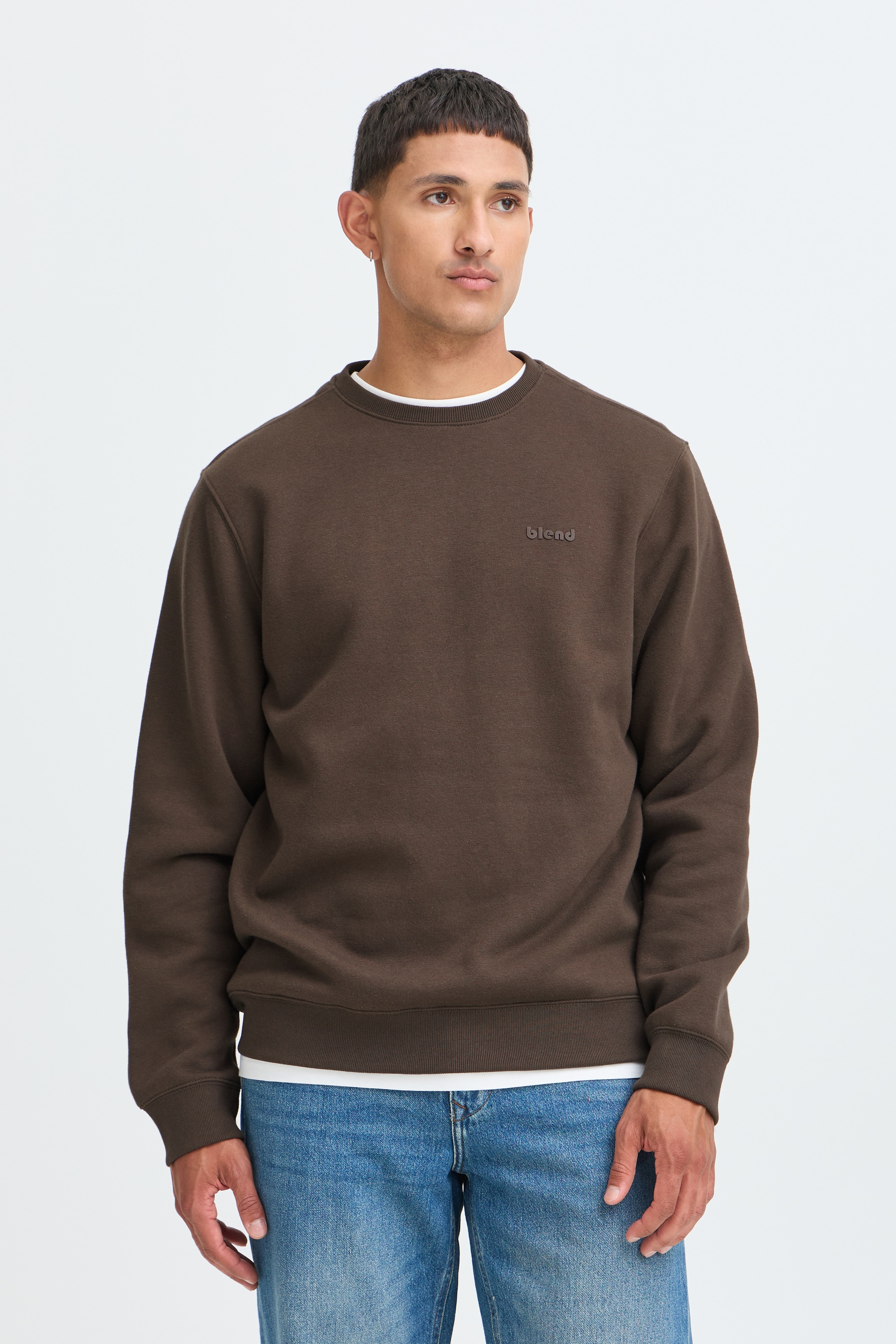 Blend Sweatshirt "BHDOWNTON CREW NECK SWEAT NOOS", Baumwollmischung, normal geschnitten