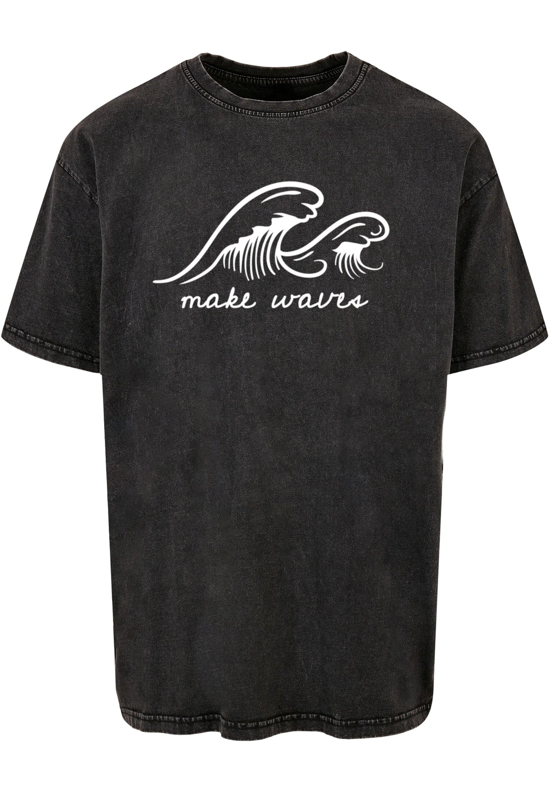 Merchcode T-Shirt »Merchcode Herren Summer - Make waves Acid Washed Oversize Tee«, (1 tlg.)