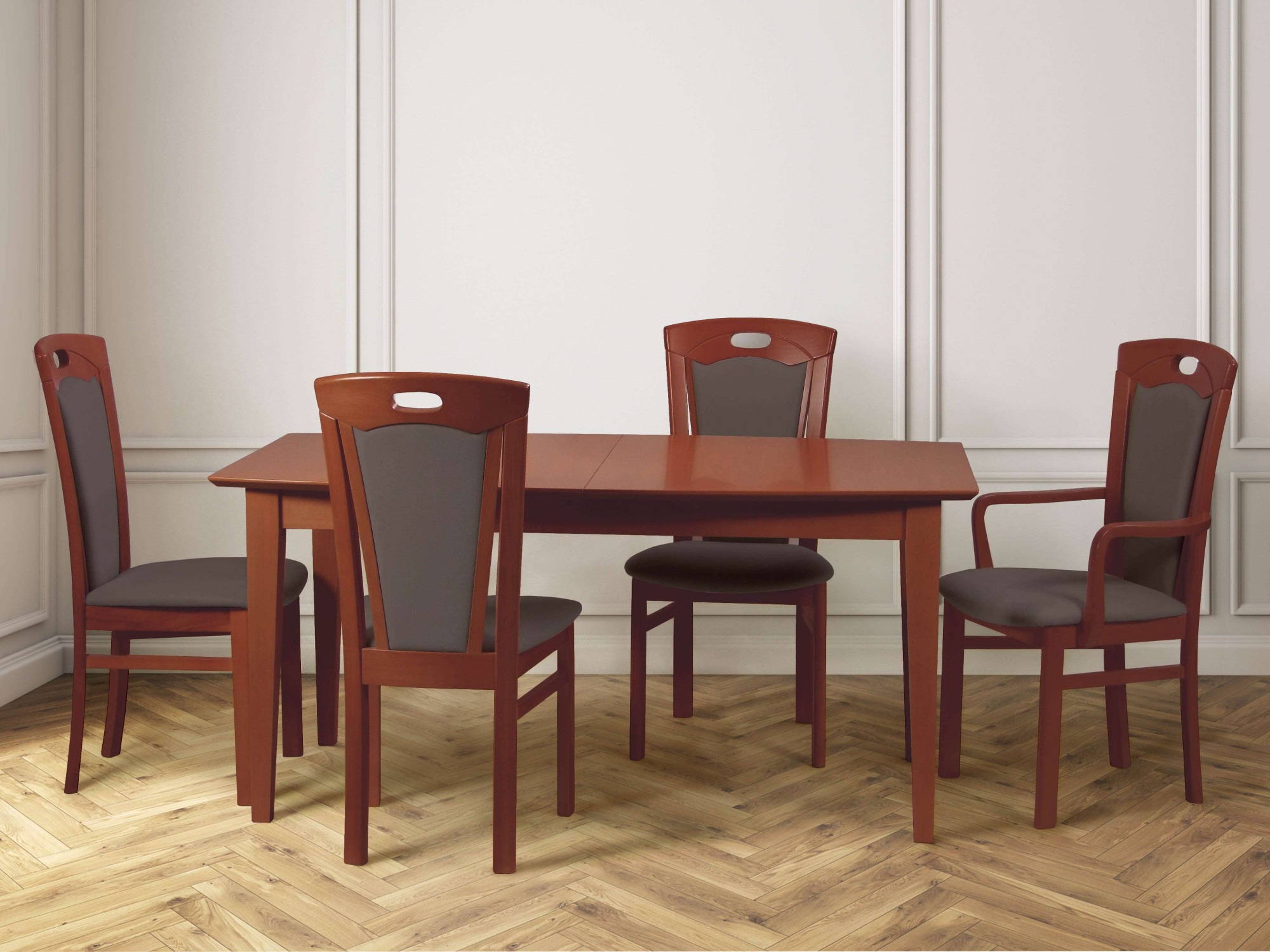 Home affaire Esszimmerstuhl "FERDI Made in Italy, Massivholz" (Set) 2 Stk. günstig online kaufen