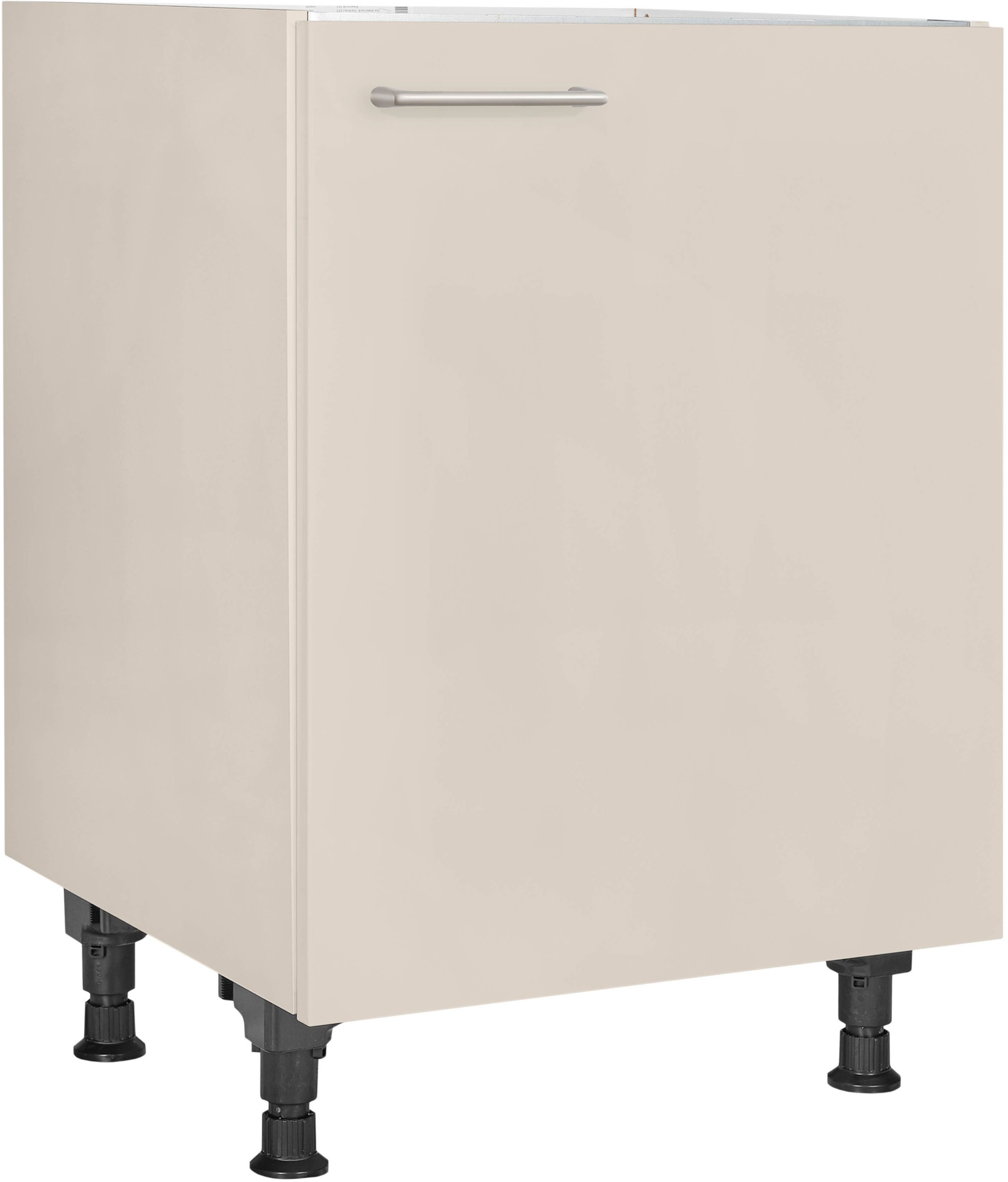 Spülenschrank NOBILIA, B:60cm H:87cm T:58,3cmfront: sand, korpus: sand, Küche, Schränke, ""Laser", Ausrichtung wählbar, vormontiert, in den Breiten",