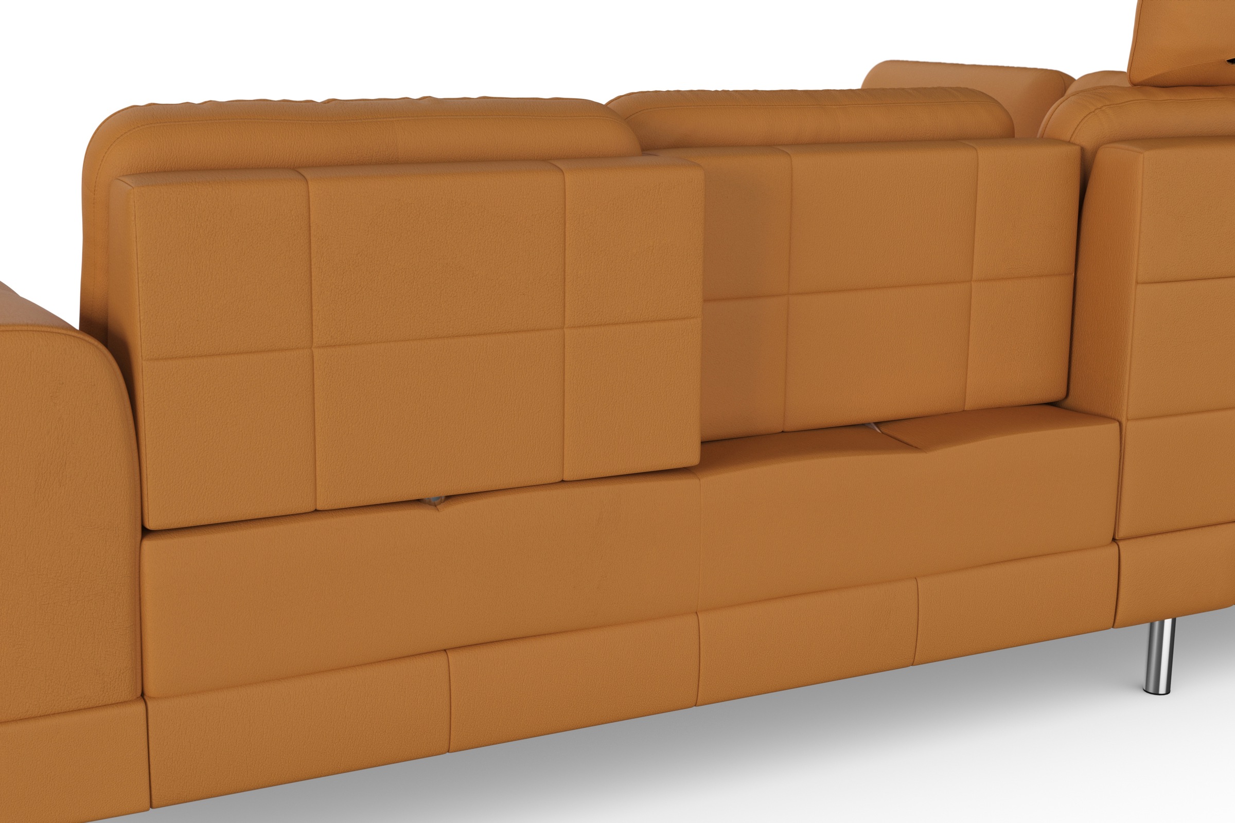 sit&more Ecksofa »Bendigo L-Form«, inklusive Sitztiefenverstellung, Bodenfreiheit 12 cm, in 2 Fußfarben