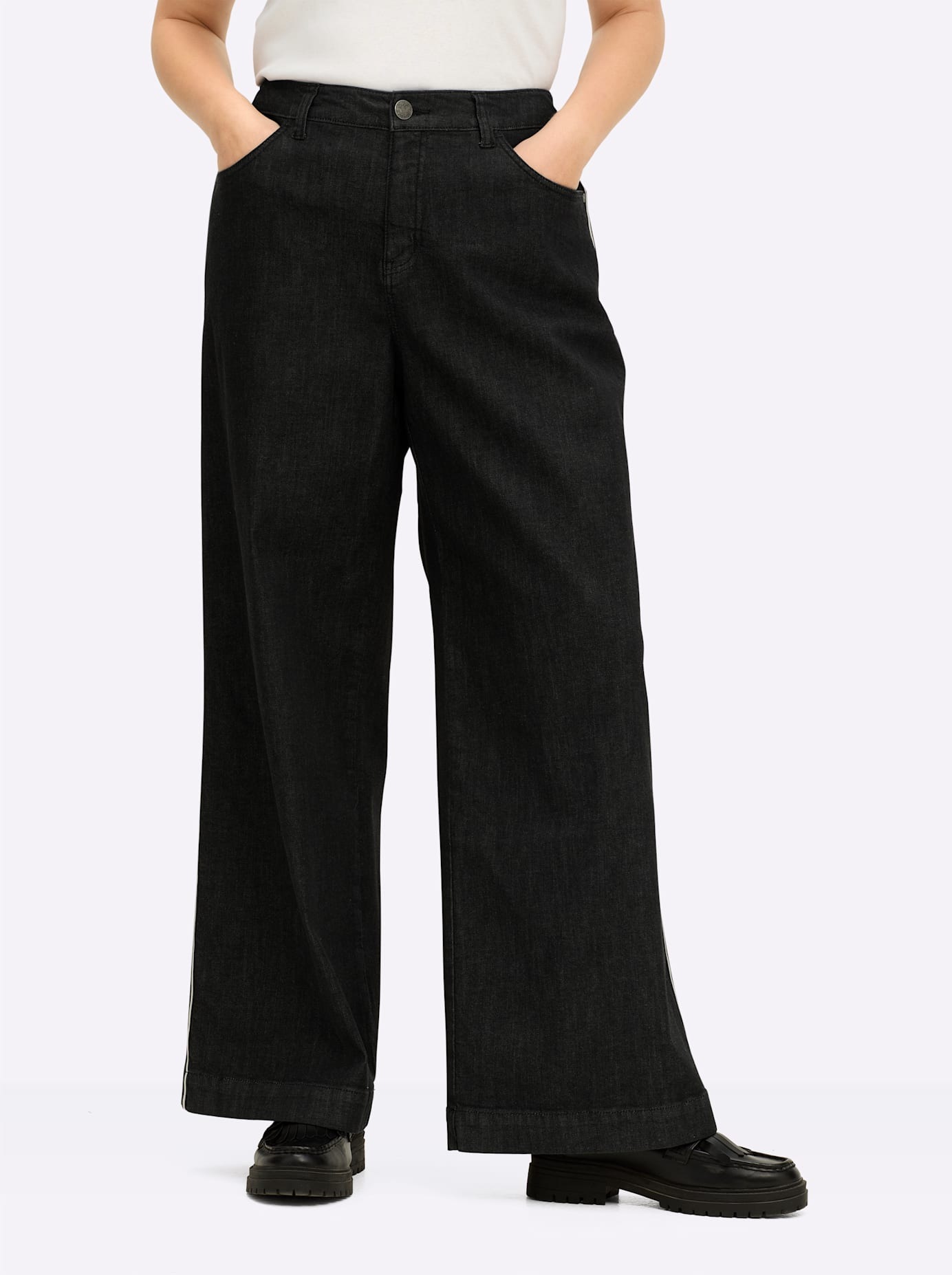Sheego Anne Jeans Femme Noir Taille 56 4