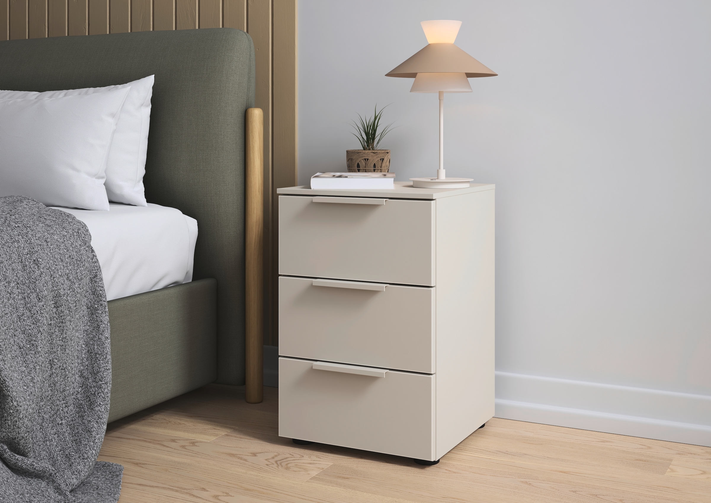 LeGer Home by Lena Gercke Nachtkommode "Serina", mit 3 Schubkästen sowie ho günstig online kaufen