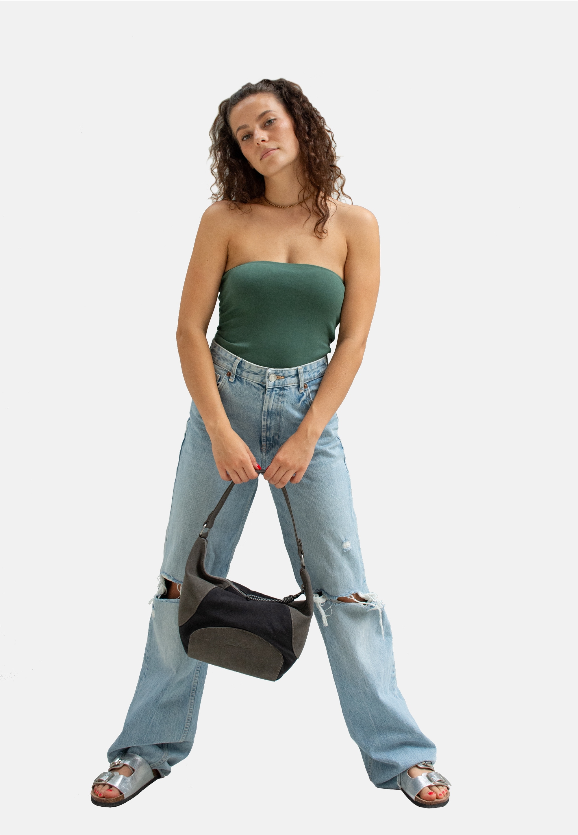 Fritzi aus Preußen Henkeltasche »Sky Mix Anthra Black« mit tollem, weichem Handfeel