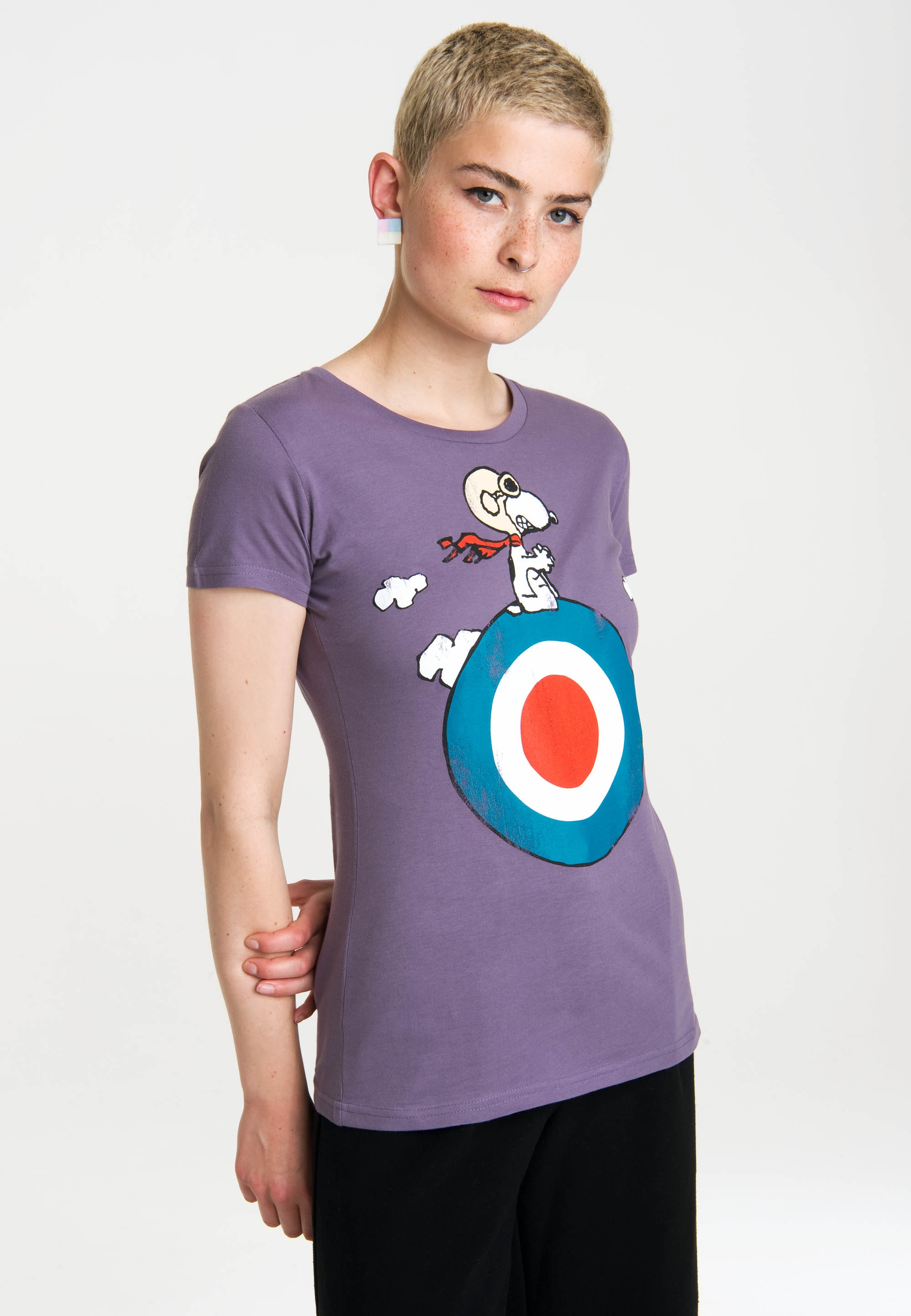 Snoopy«, »Peanuts BAUR lizenziertem Print mit kaufen - | T-Shirt LOGOSHIRT