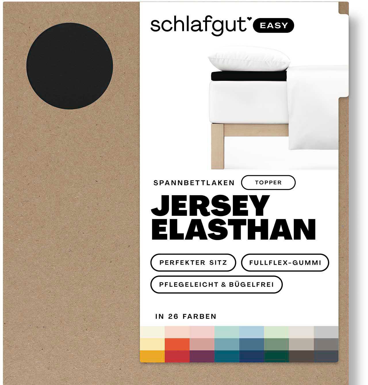 Schlafgut Spannbettlaken "EASY Jersey Elasthan Topper", MADE IN GREEN by OEKO-TEX