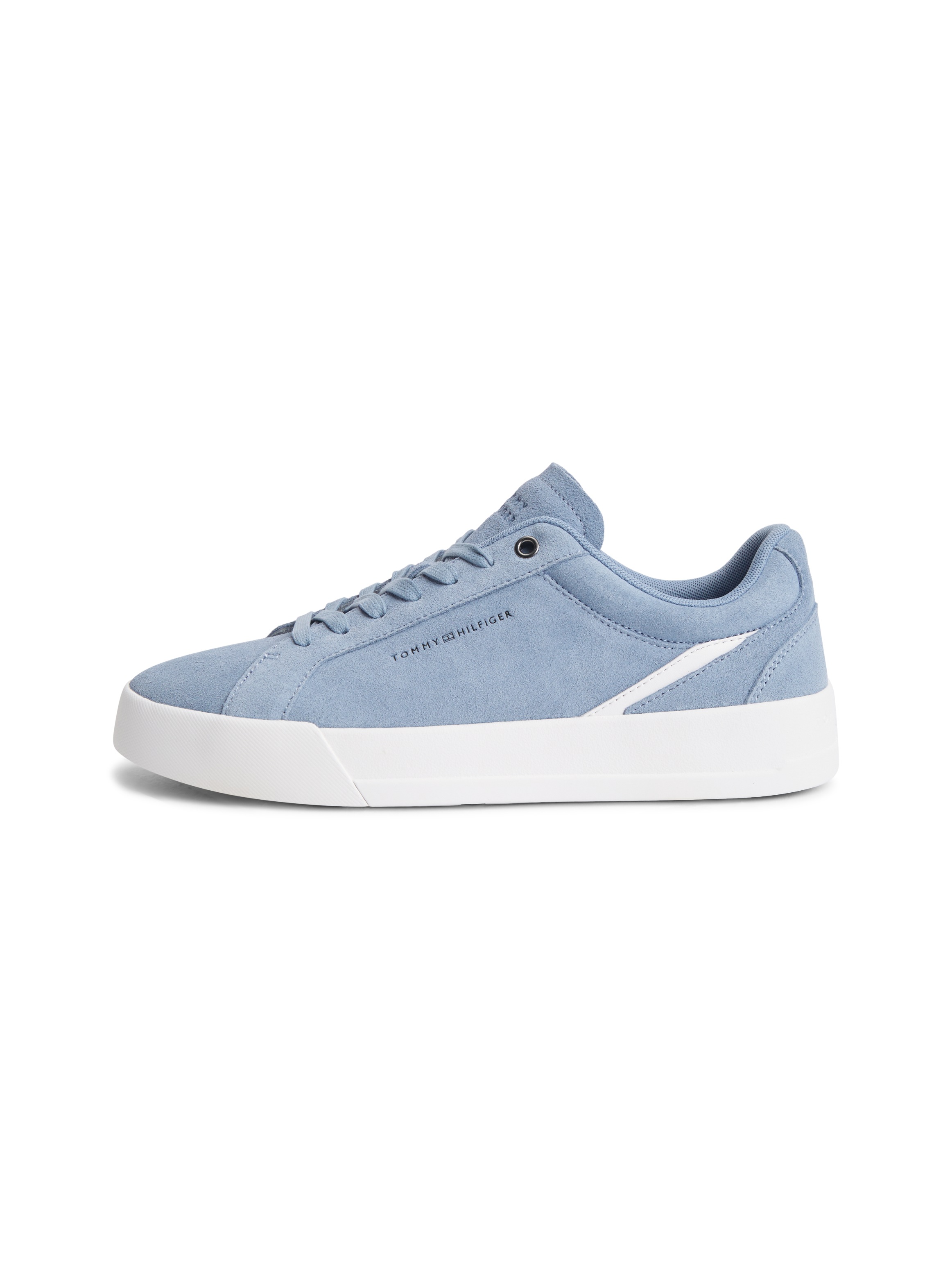 Tommy Hilfiger Sneaker »TH COURT PREMIUM SUEDE«  Freizeitschuh, Halbschuh, Schnürer im Retro-Look