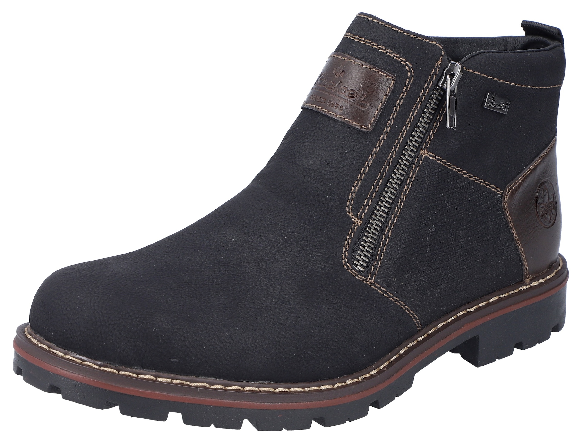 Rieker Winterstiefelette, Winterboots, Warmfutter, Reißverschlüsse, mit TEX günstig online kaufen