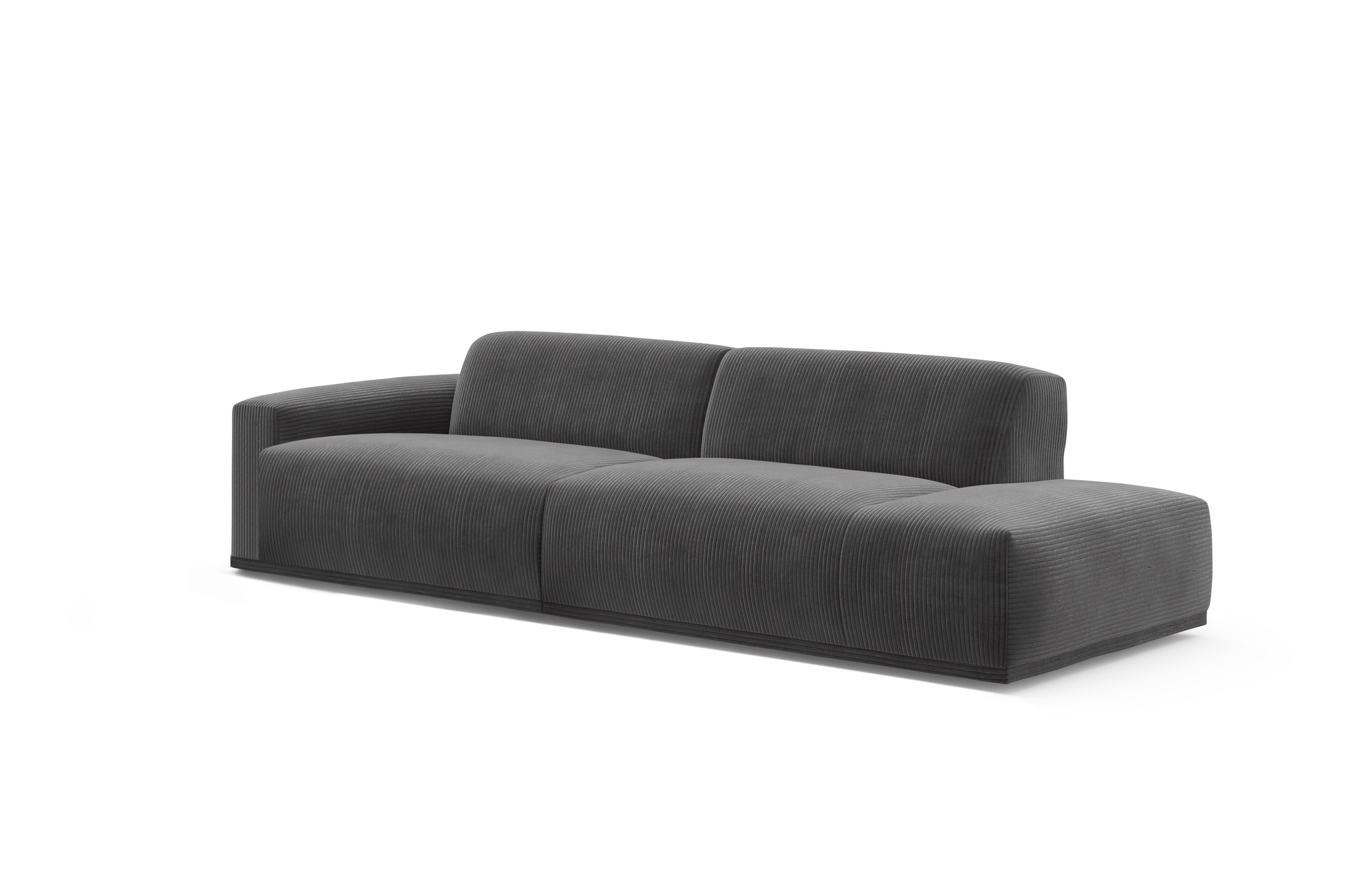 TRENDMANUFAKTUR Big-Sofa »Braga, mit hochwertigem Kaltschaum, Megasofa, in Cord erhältlich«, modernes Big-Sofa, Couch mit hohem Sitzkomfort, 277/72/107 cm (B/H/T)