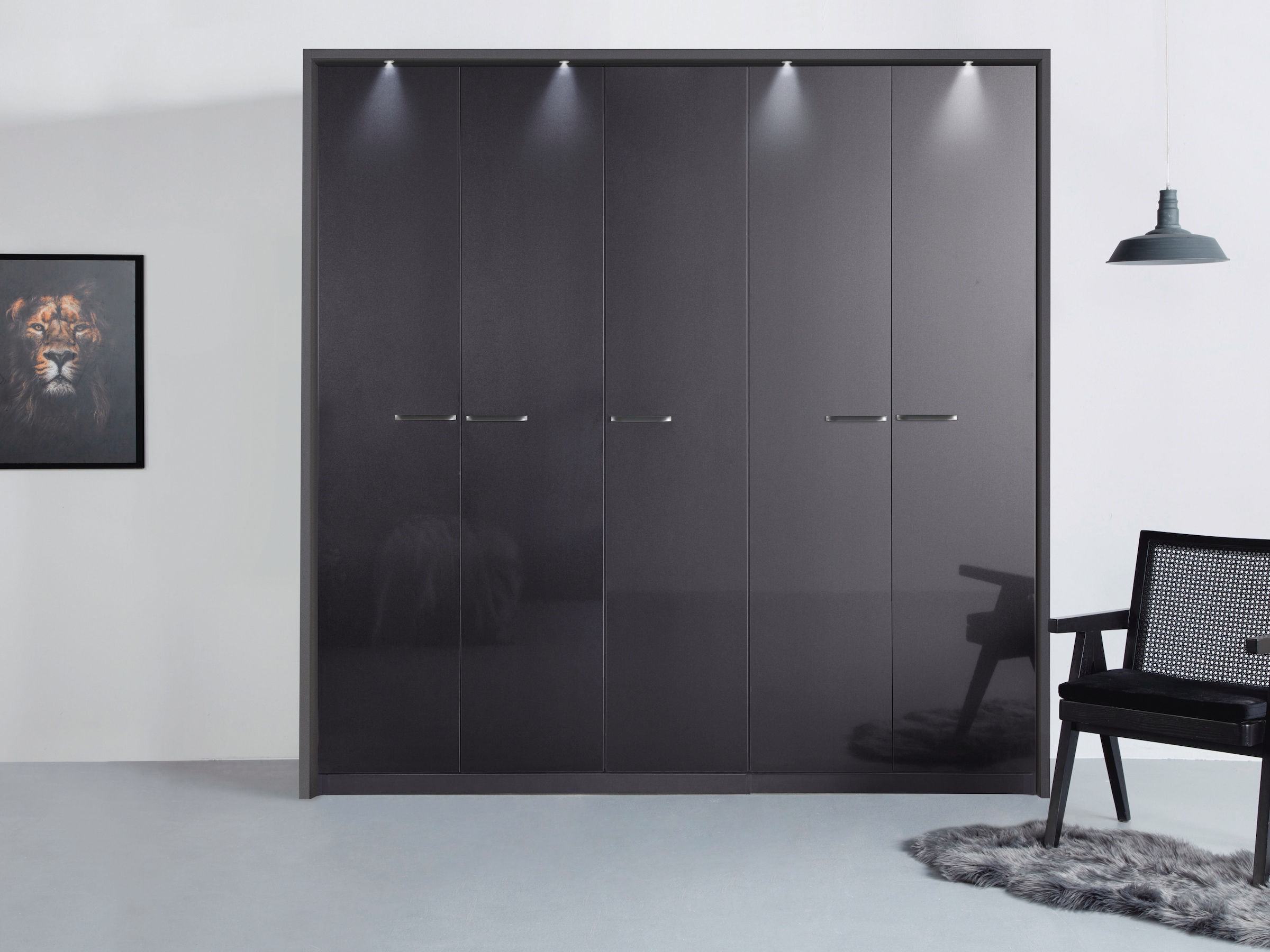 rauch Drehtürenschrank »Oteli«, inkl. Passepartout optional mit Beleuchtung