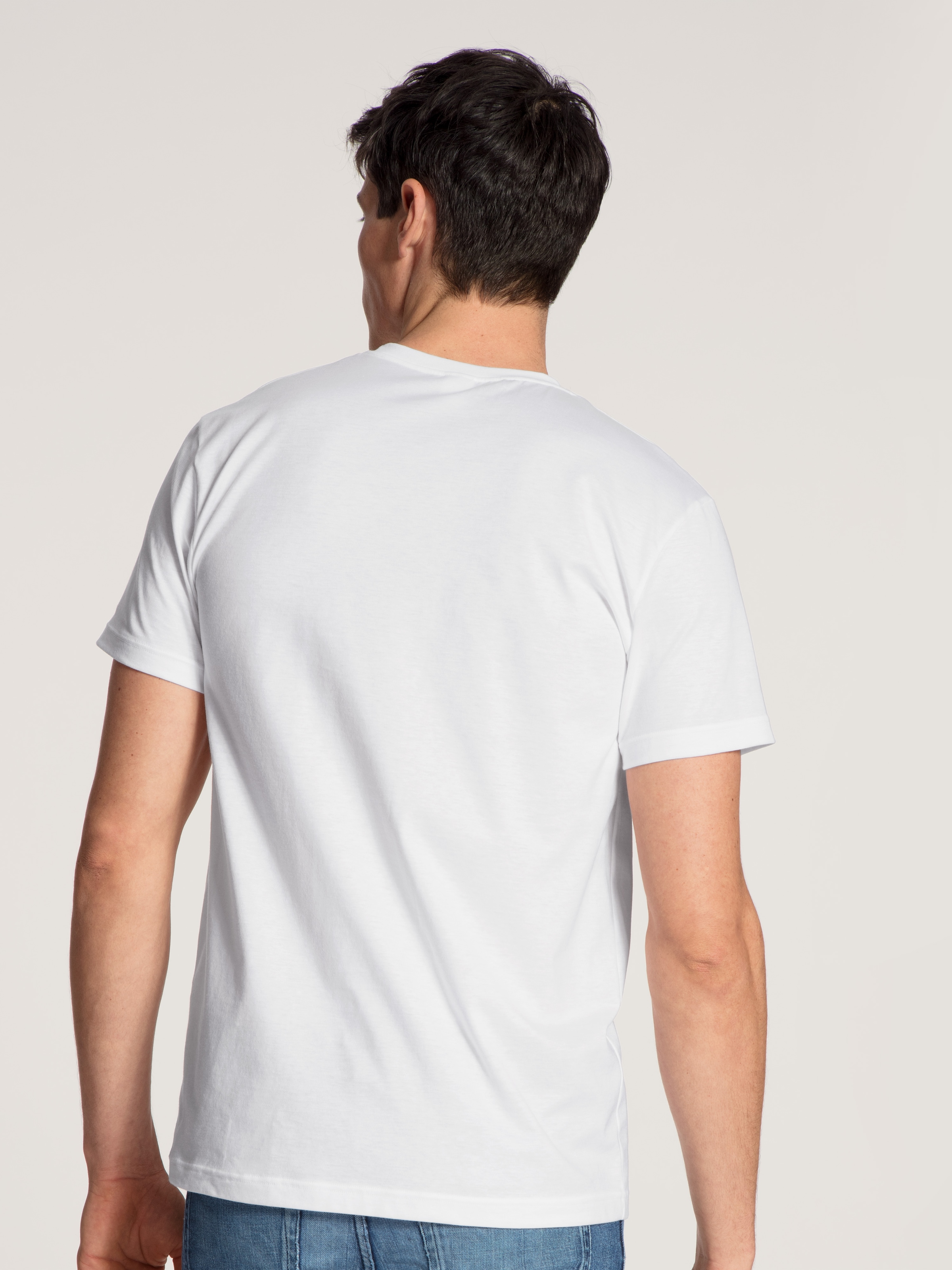 CALIDA T-Shirt »Natural Benefit«, (2er Pack), enganliegendes Kurzarmshirt, Modern Fit