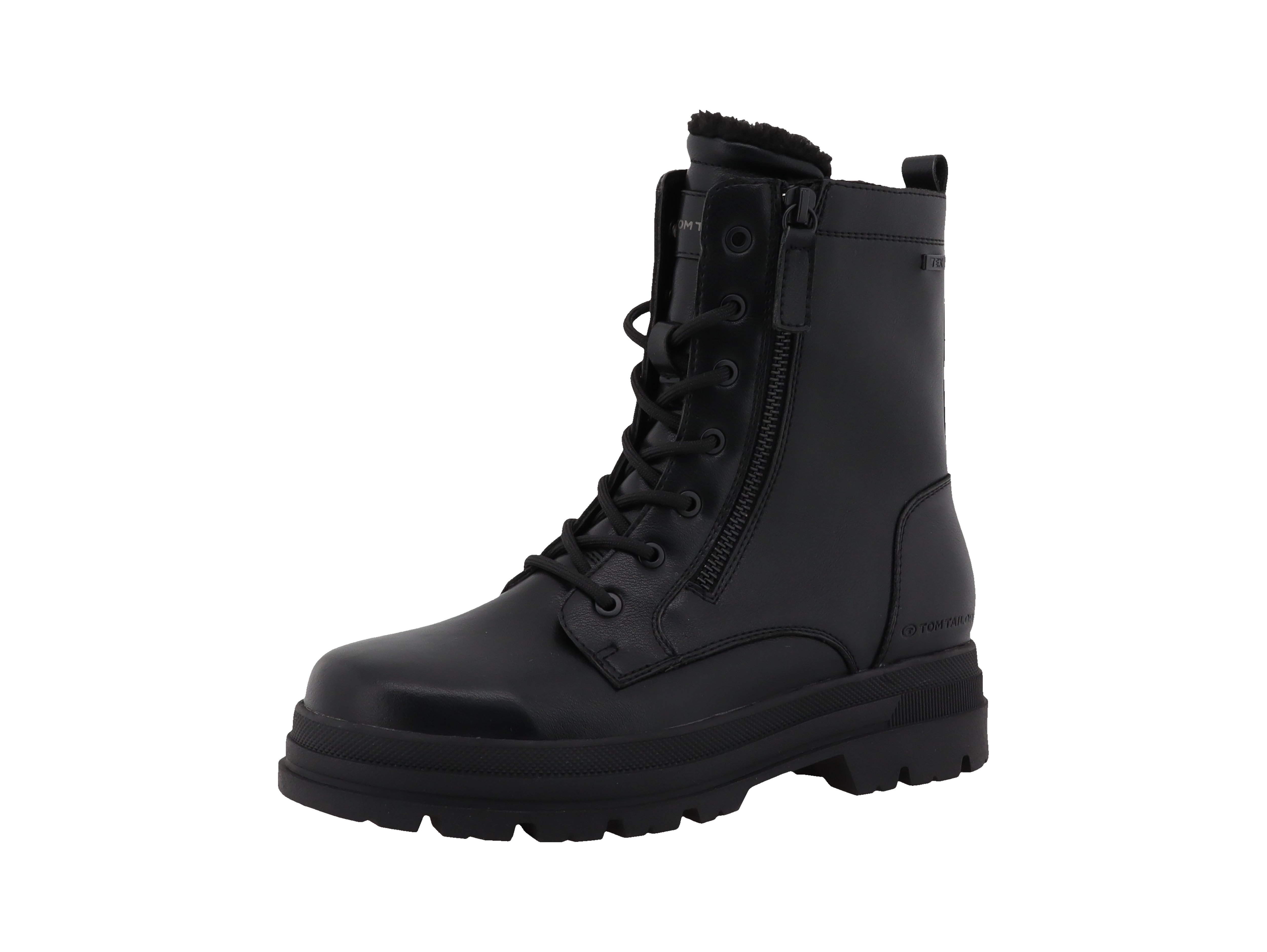 TOM TAILOR Winterstiefelette Winterboots, Schnürboots mit Blockabsatz