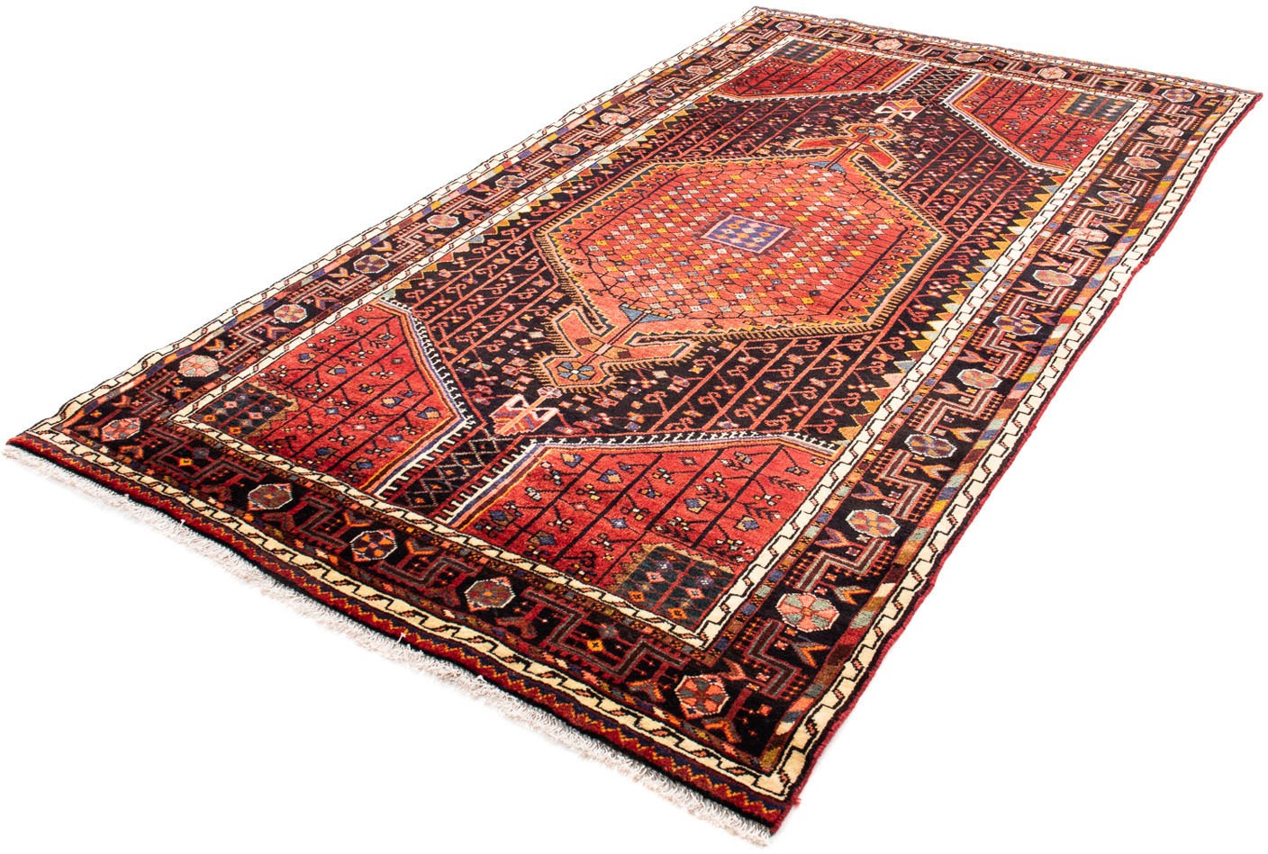 Orientteppich »Perser - Nomadic - 248 x 140 cm - dunkelrot«, rechteckig, 10 mm Höhe,...