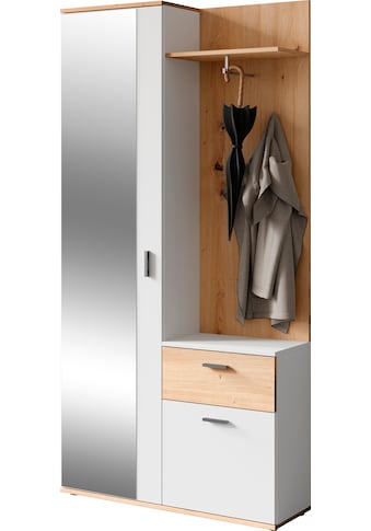 Kompaktgarderobe »Jakob«, mit großem Spiegel und Ablage, Breite 97 cm