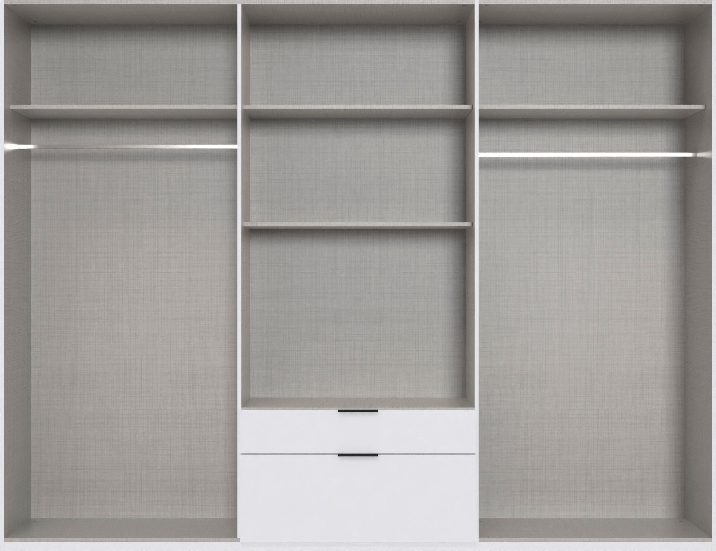 Thumbnail - Wimex Drehtürenschrank "Mugano" mit langen oder kurzen Griffen aus Metall, in vielen Breiten, 208 oder 236 cm hoch, Made...