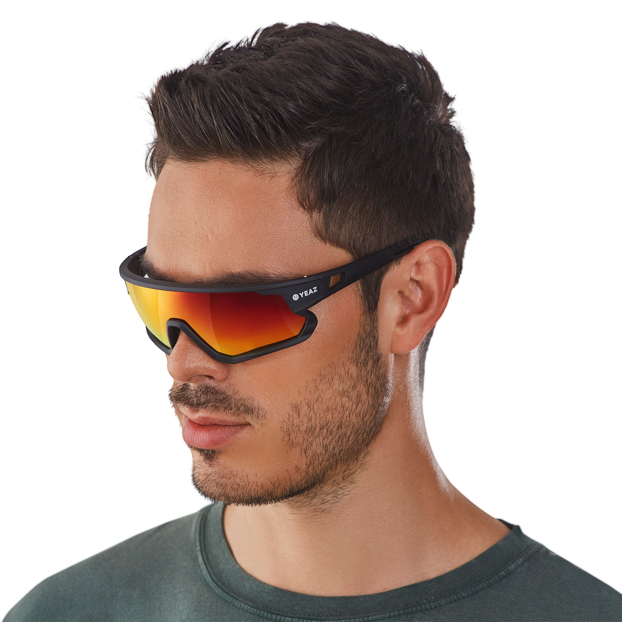 YEAZ Sportbrille »Sport-Sonnenbrille Black/Red SUNRISE«