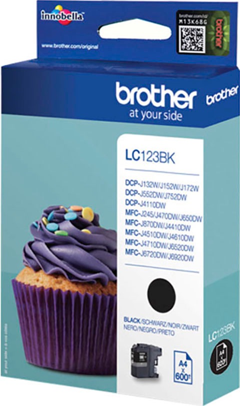 Brother Tintenpatrone »LC-123BK«, (1 St.)