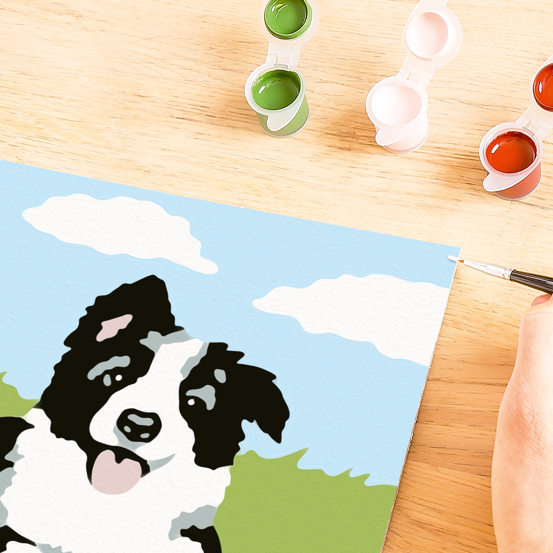 Ravensburger Malen nach Zahlen »CreArt, Border Collie Welpe«, Made in Europe
