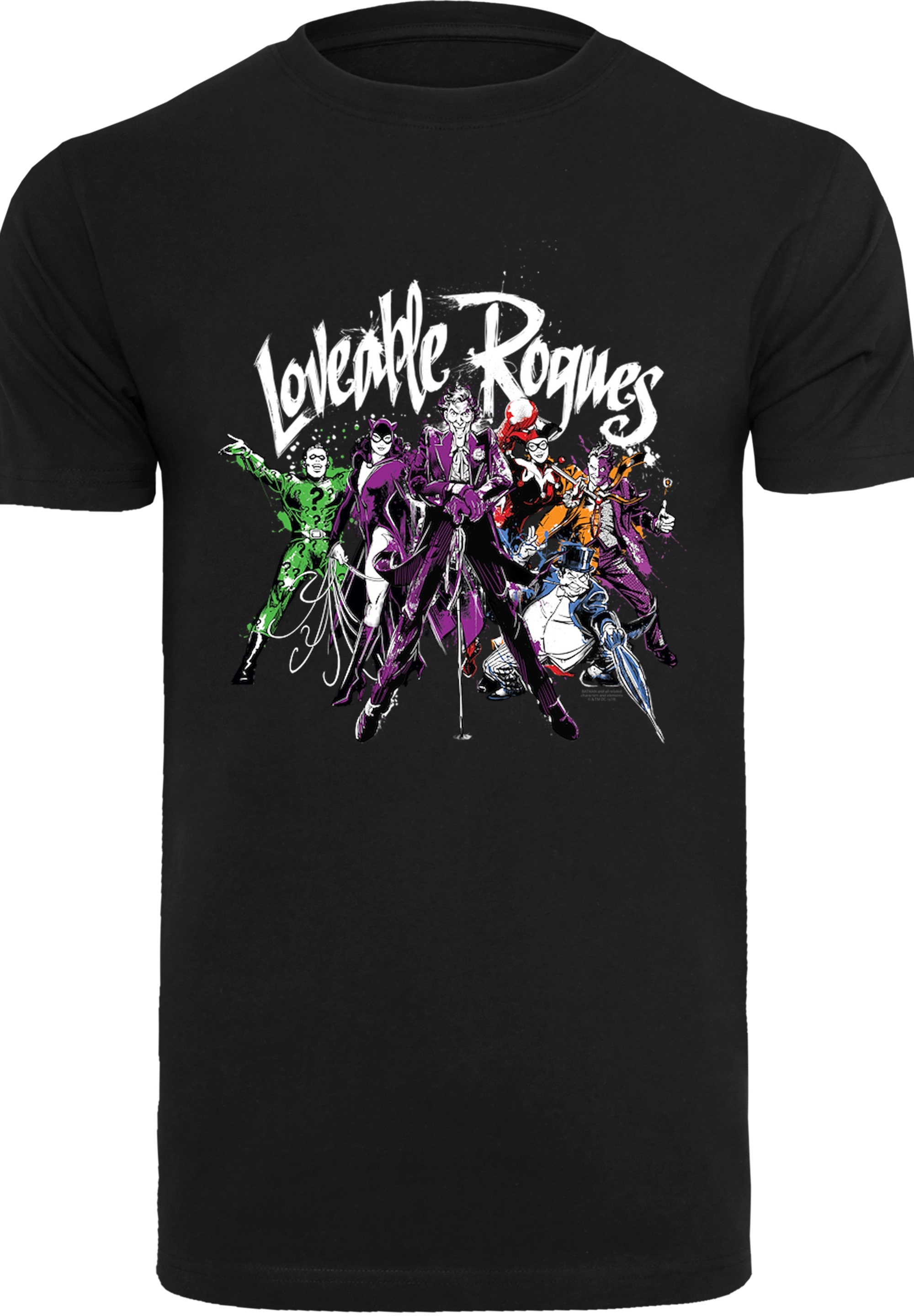 F4NT4STIC T-Shirt »DC Comics Batman Loveable Rogues«, Herren,Premium Merch,Regular-Fit,Basic,Bedruckt
