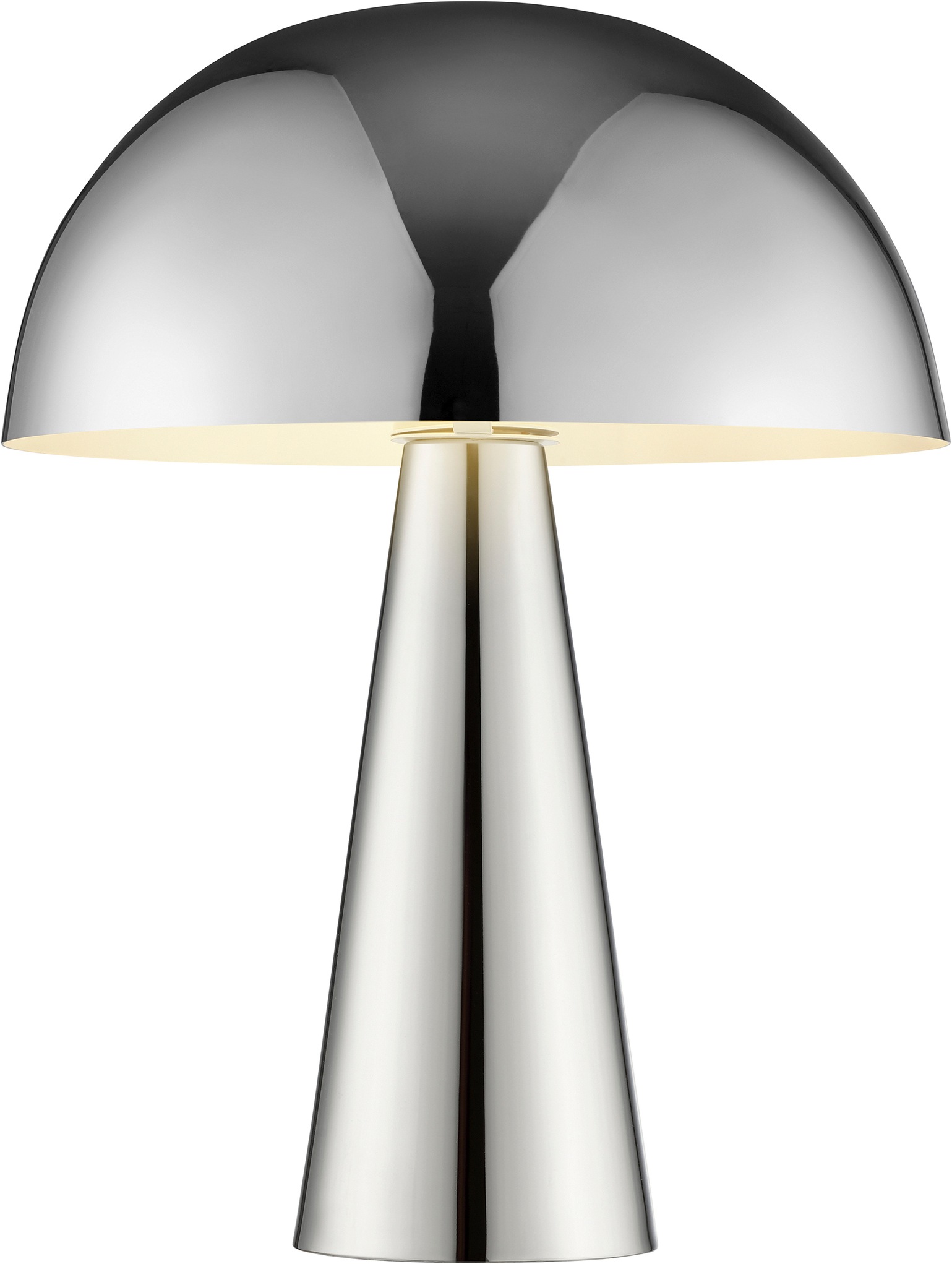 Brilliant Tischleuchte »Sigrun« E14 1 Stk. Pilz Tischleuchte, 33 cm, Ø 25 cm, E14, max. 20 W, Metall, chromfarben