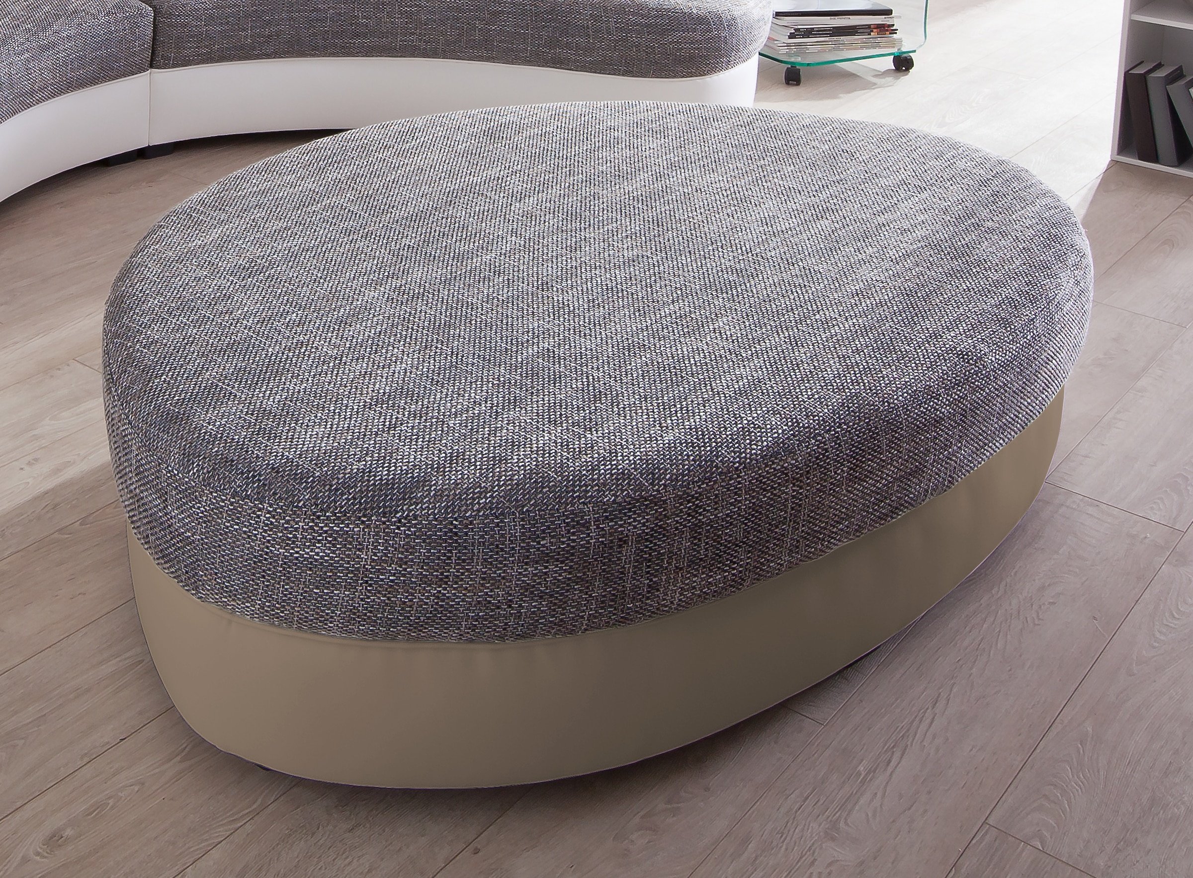 Home affaire Polsterhocker "Lazio modern und bequem, tolle Detailverarbeitung"