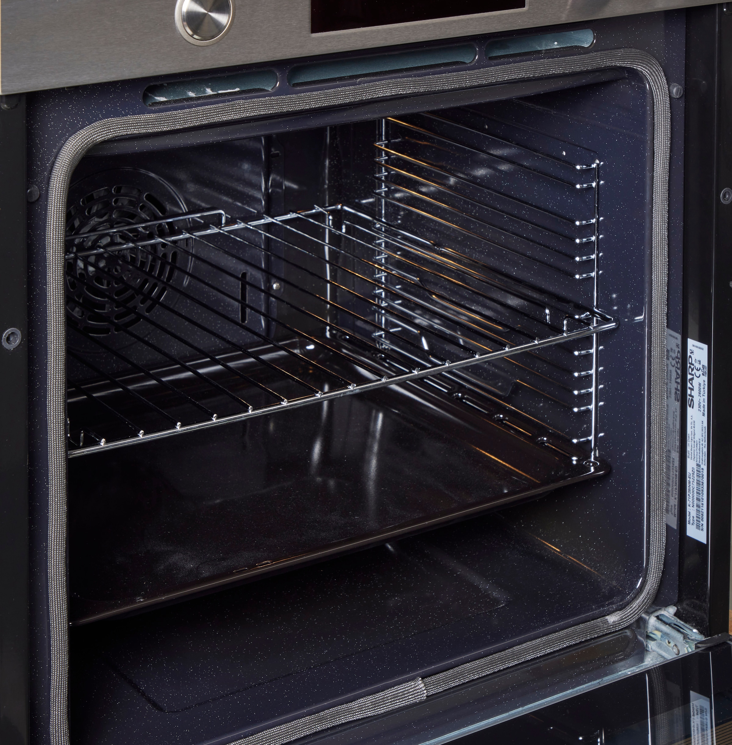 Sharp Einbaubackofen  »K-71P28INM-EU«, mit Vollauszug, Pyrolyse-Selbstreinigung, Pyrolytische Reinigung