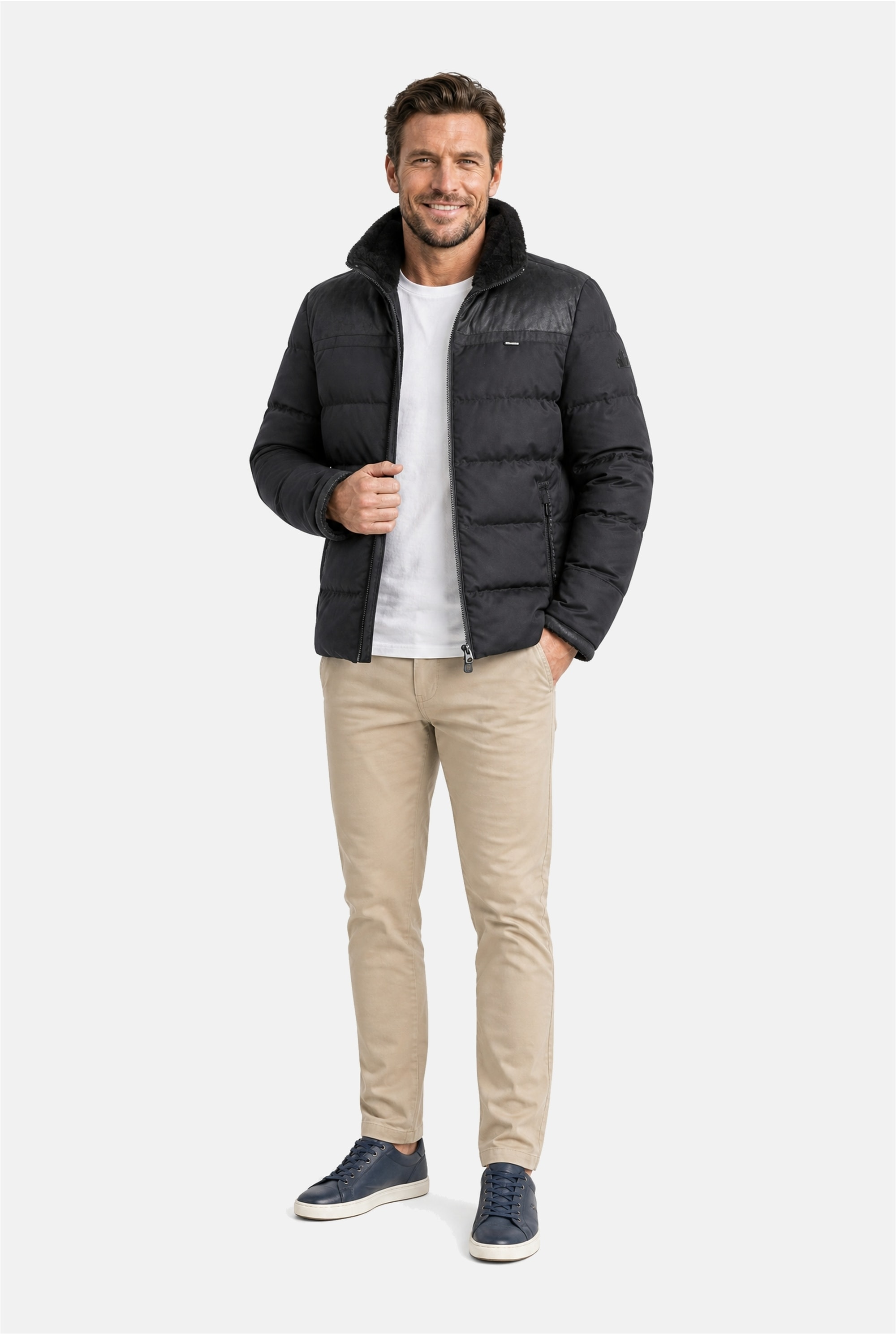 New Canadian Steppjacke »Structure« 1 Stk. tlg. mit Stehkragen und Reißverschlusstaschen