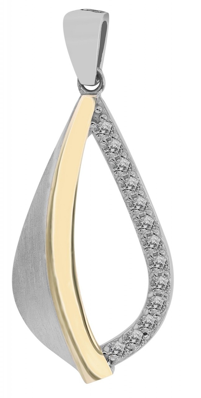 Kettenanhänger ADELIA´S "stilvoller Schmuck Anhänger aus 925 Sterling Silber", gold, Schmuckanhänger, Damen, Silber 925 (Sterlingsilber), Kettenanhänger