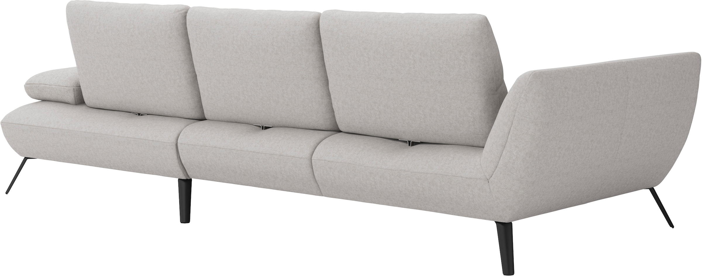 PLACES OF STYLE Ecksofa »Mikado L-Form« inkl. Sitztiefenverstellung und Armteilverstellung