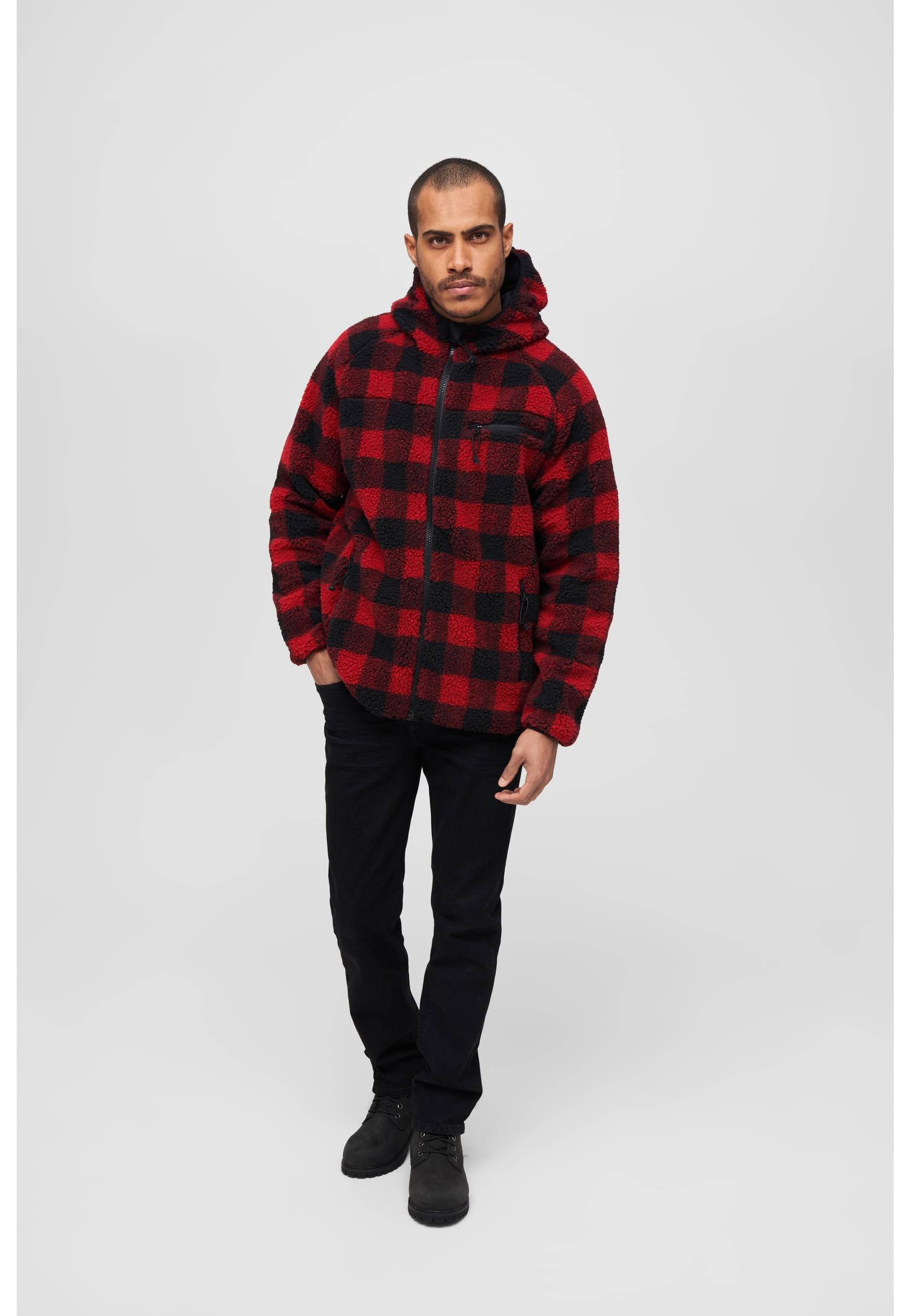 Brandit Anorak »Brandit Herren Teddyfleece Worker Jacket«, (1 St.), mit Kapuze