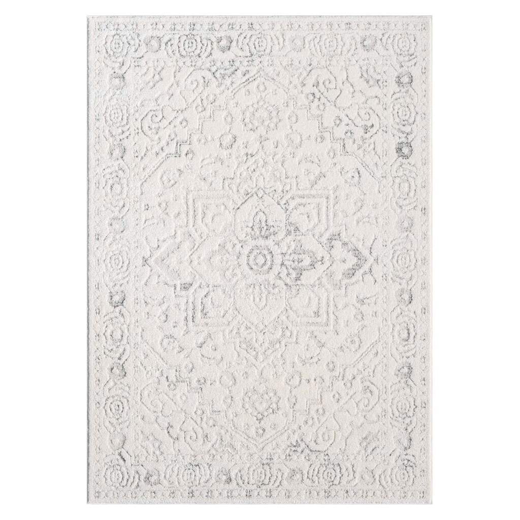 Carpet City Teppich »LOUNGE 0638«, rechteckig, 15 mm Höhe, Kurzflor-Teppich Modern, Hoch-Tief-Struktur, Wohnzimmer, Schlafzimmer