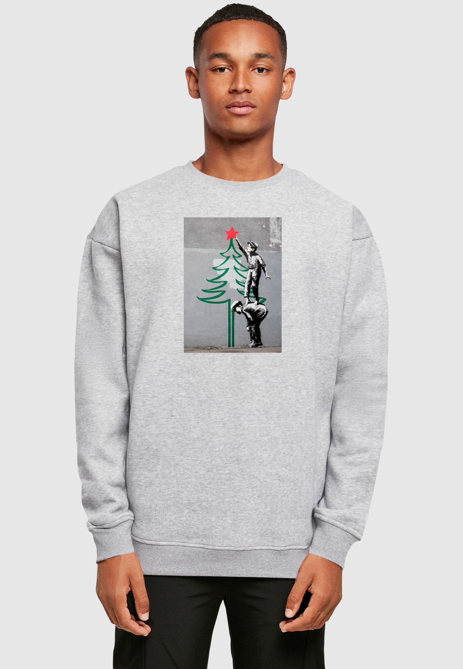 Merchcode Rundhalspullover »Merchcode Banksy - Christmas Tree Crewneck« 1 Stk. tlg.