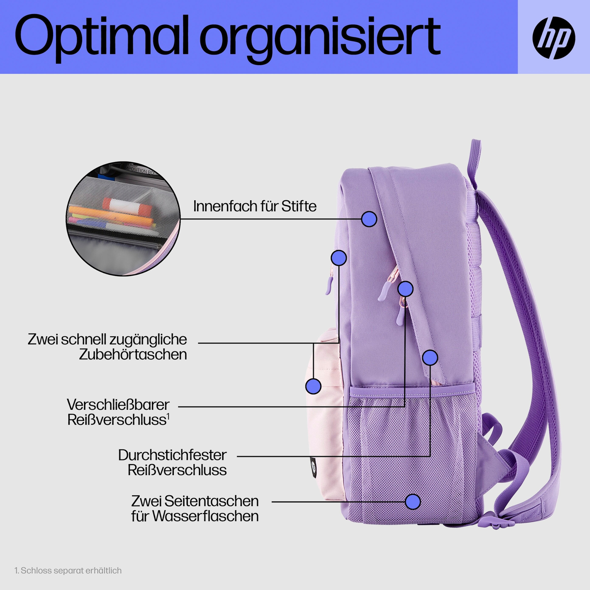 HP Notebook-Rucksack »Campus Lavender«