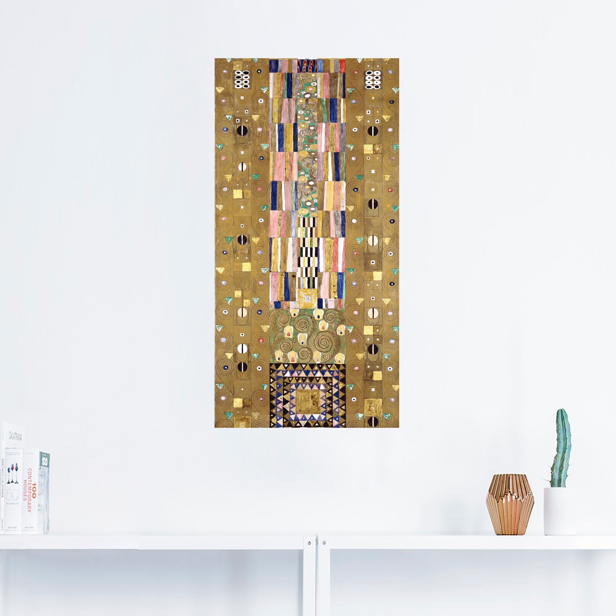 Artland Wandbild »Werkvorlage zum Stocletfries. Schmalwand«, Muster, (1 St.), als Leinwandbild, Poster, Wandaufkleber in verschied. Größen