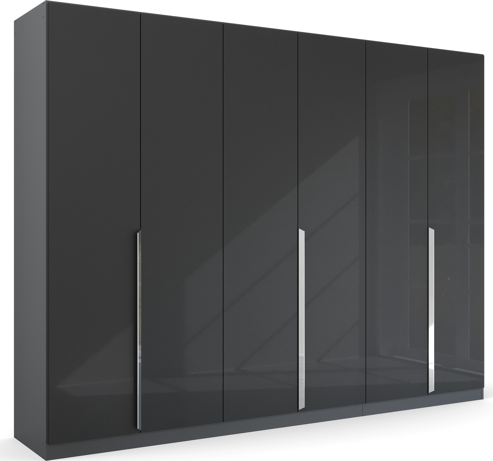 rauch Drehtürenschrank "Kleiderschrank Schrank Garderobe Ankleide GLAMOUR BY QUADRA SPIN" Breiten: 181/226/271 cm, Höhe 210 cm, mit eleganter Hochglanzfront und Stangengriff MADE IN GERMANY
