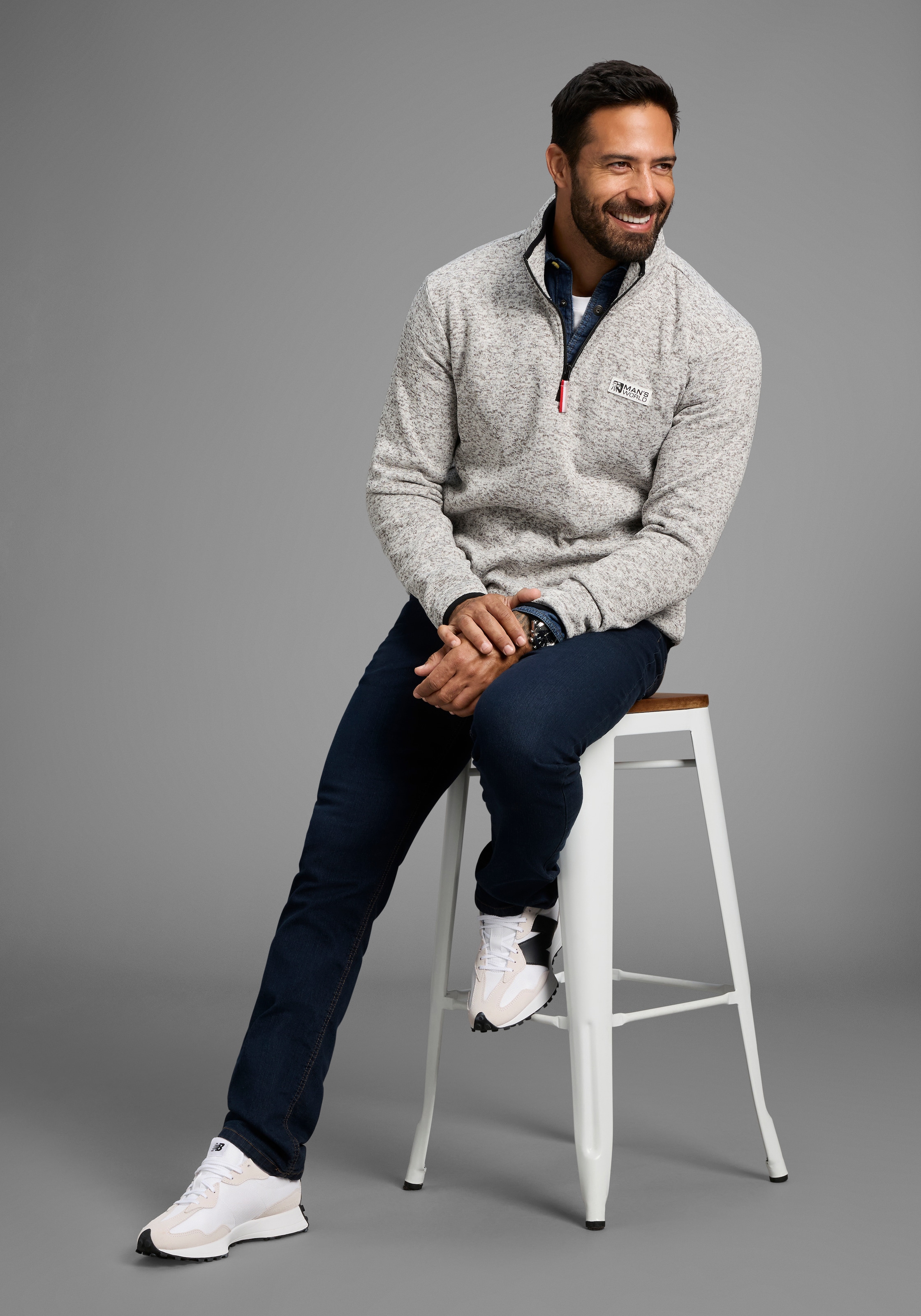 Man's World Sweatshirt, Freizeit Allrounder