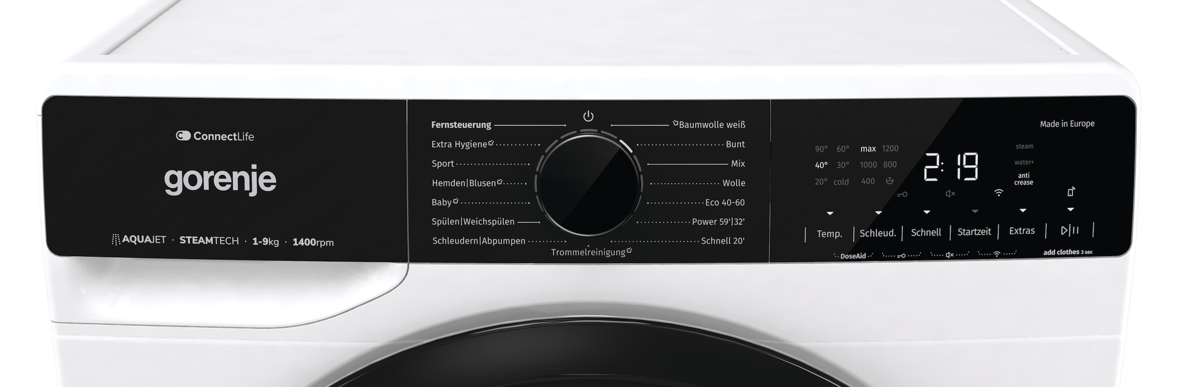 GORENJE Waschmaschine »WPNA94A1TS«, 9 kg, 1400 U/min, Energieklasse A-10%