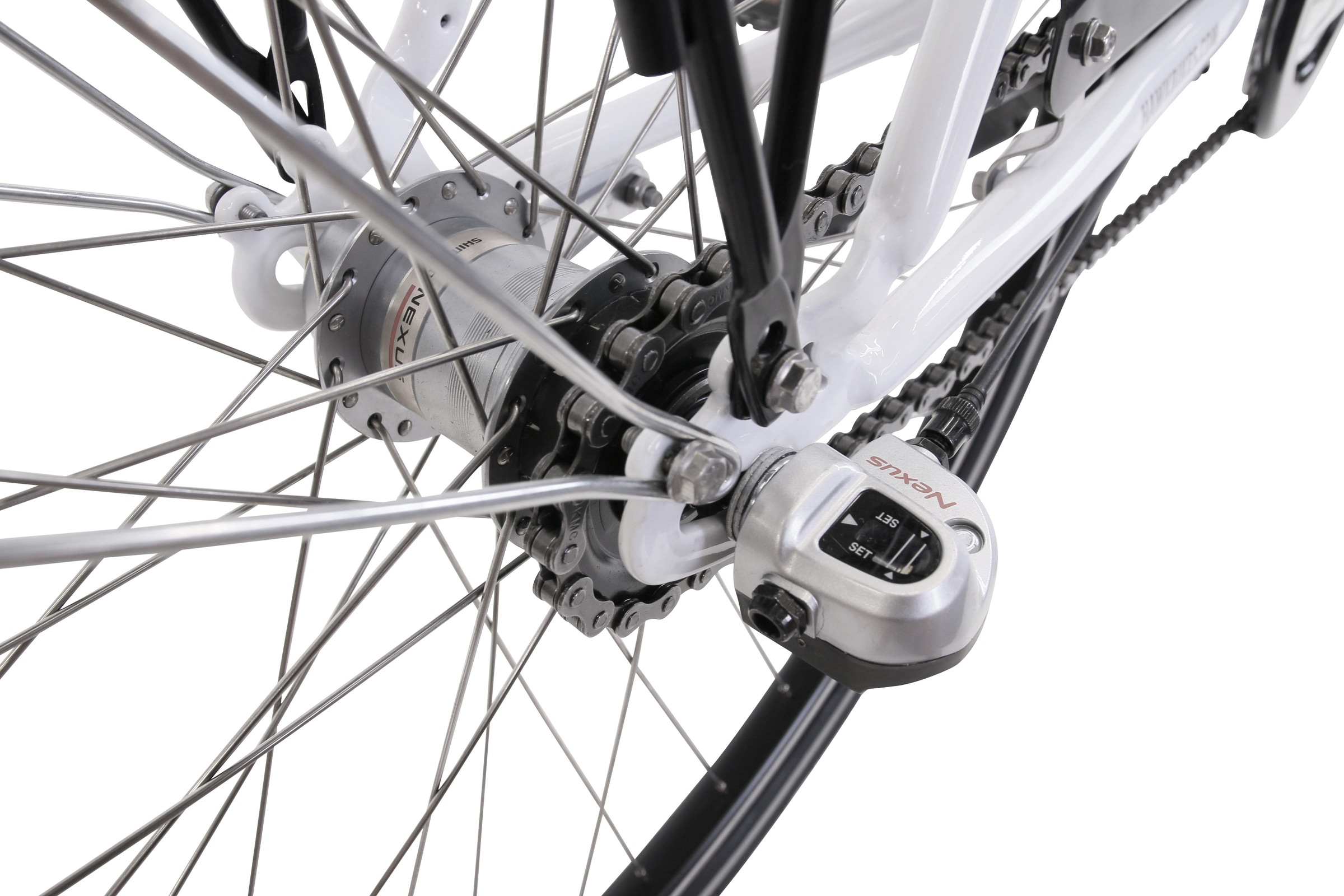 HAWK Bikes Cityrad »HAWK City Wave Premium White«, 3 Gang, Shimano, Nexus Schaltwerk, für Damen und Herren