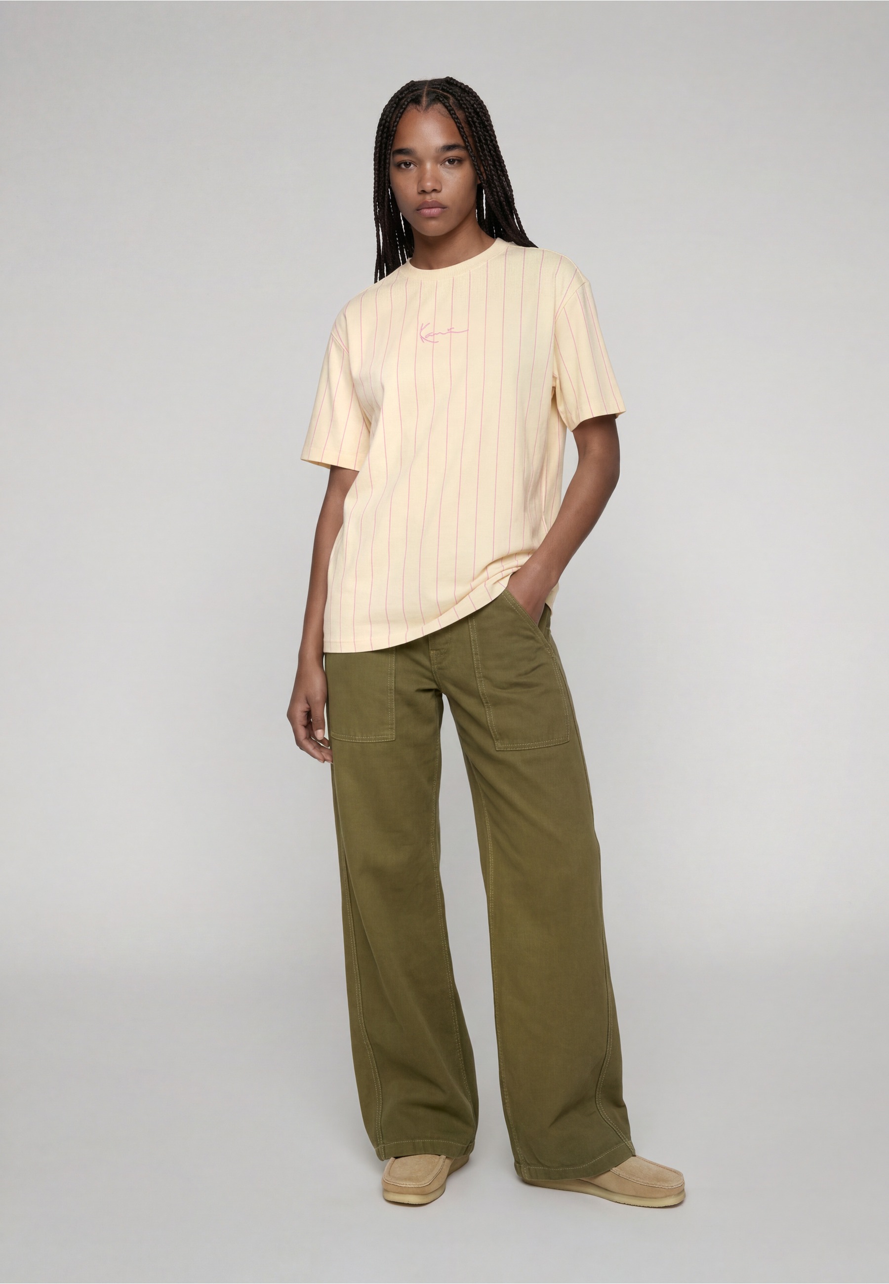 Karl Kani T-Shirt »Karl Kani Small Signature Essential Pinstripe OS Tee« 1